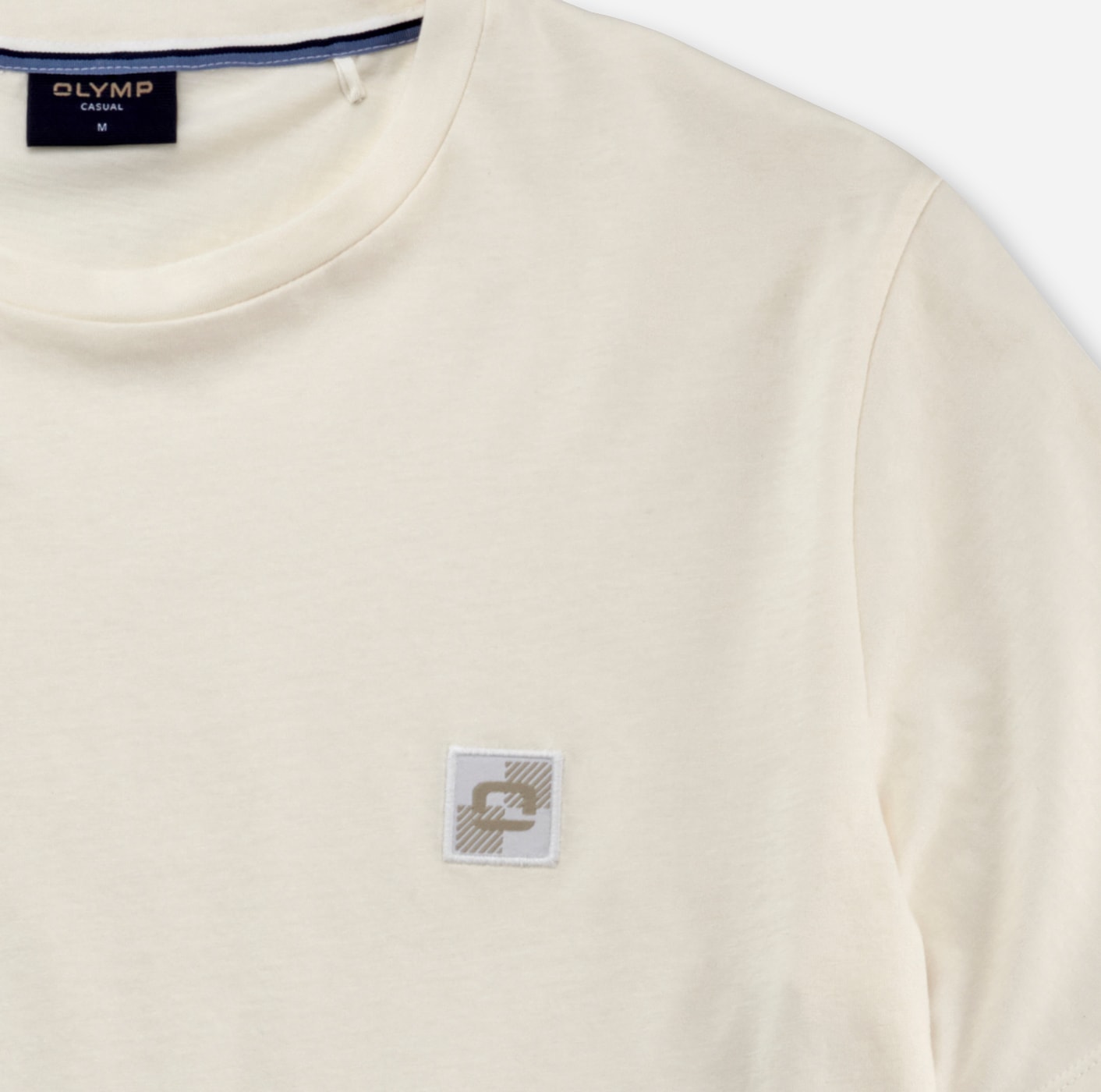 OLYMP T-Shirt »OLYMP Wirk Casual«, mit Logo-Patch