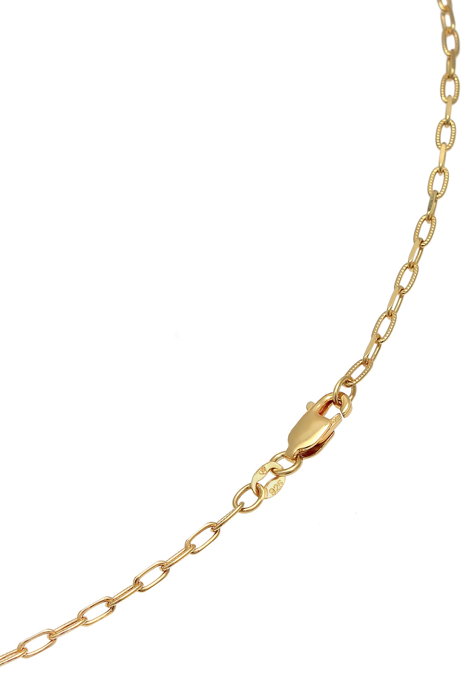 Elli Choker »Halskette Choker Gliederkette Oval Trend 925 Silber«