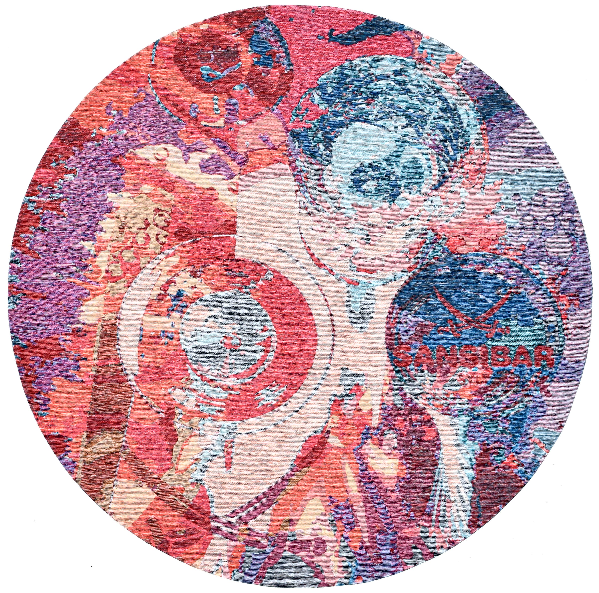 Sansibar Teppich »Keitum bei Gläser modernes rund, Flachgewebe, gekreuzte Motiv Design, & 008«, online OTTO Säbel