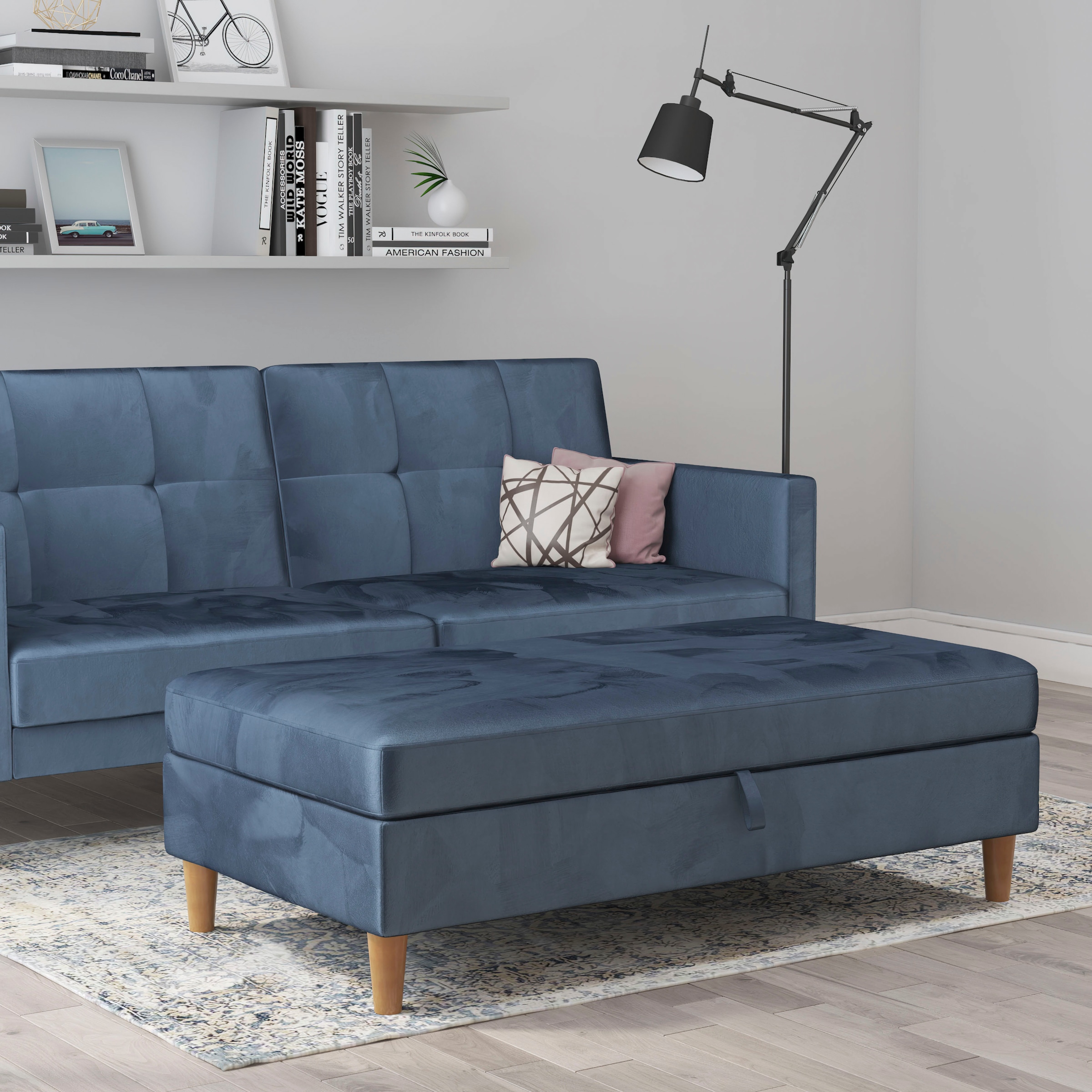 Dorel Home Stauraumhocker »Lilly«, (1 St.), mit Stauraum, frei in Raum stellbar, Sitzhöhe 43 cm