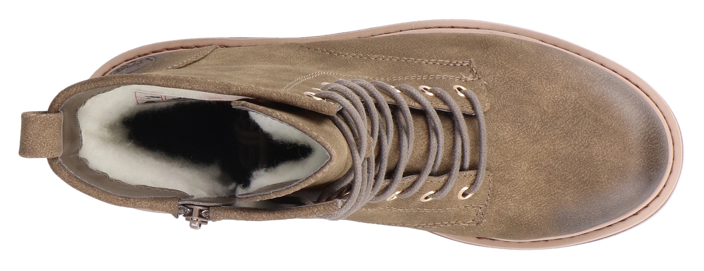 Rieker Schnürboots  Schnürstiefelette, Boots, Blockabsatz, mit Profilsohle