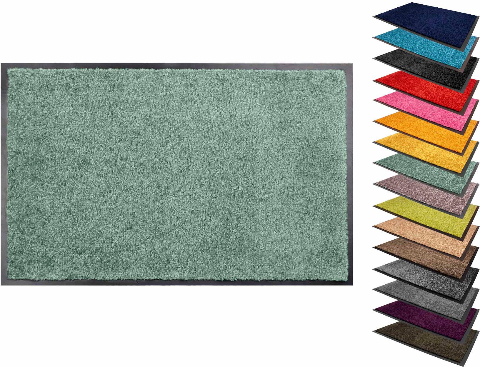 Primaflor-Ideen in Textil Fußmatte »Schmutzfangmatte CLEAN PRO, Made in Belgium«, rechteckig, 8 mm Höhe, Uni-Farben, UV-beständig, strapazierfähig, waschbar