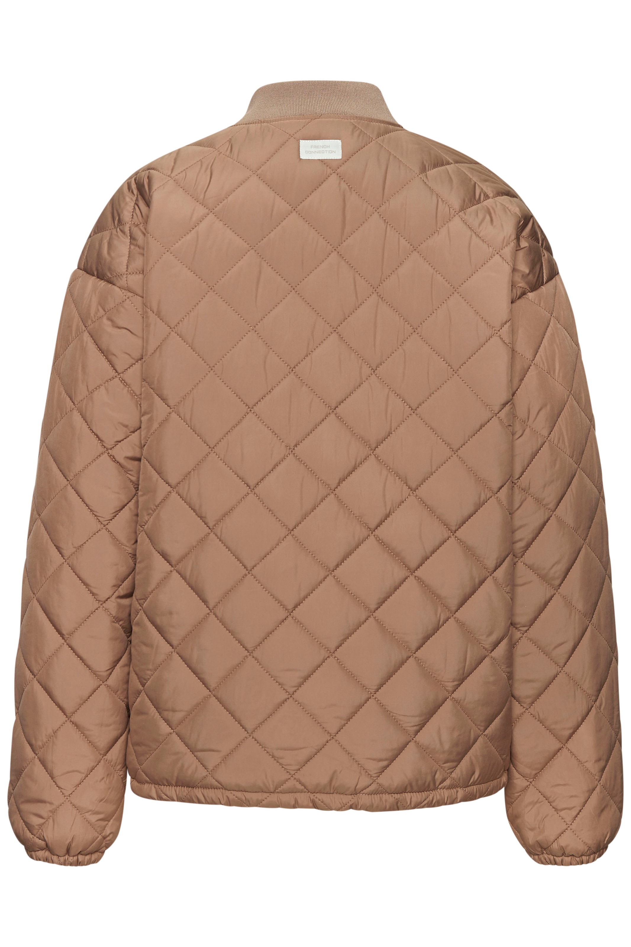French Connection Steppjacke, mit geripptem Stehkragen