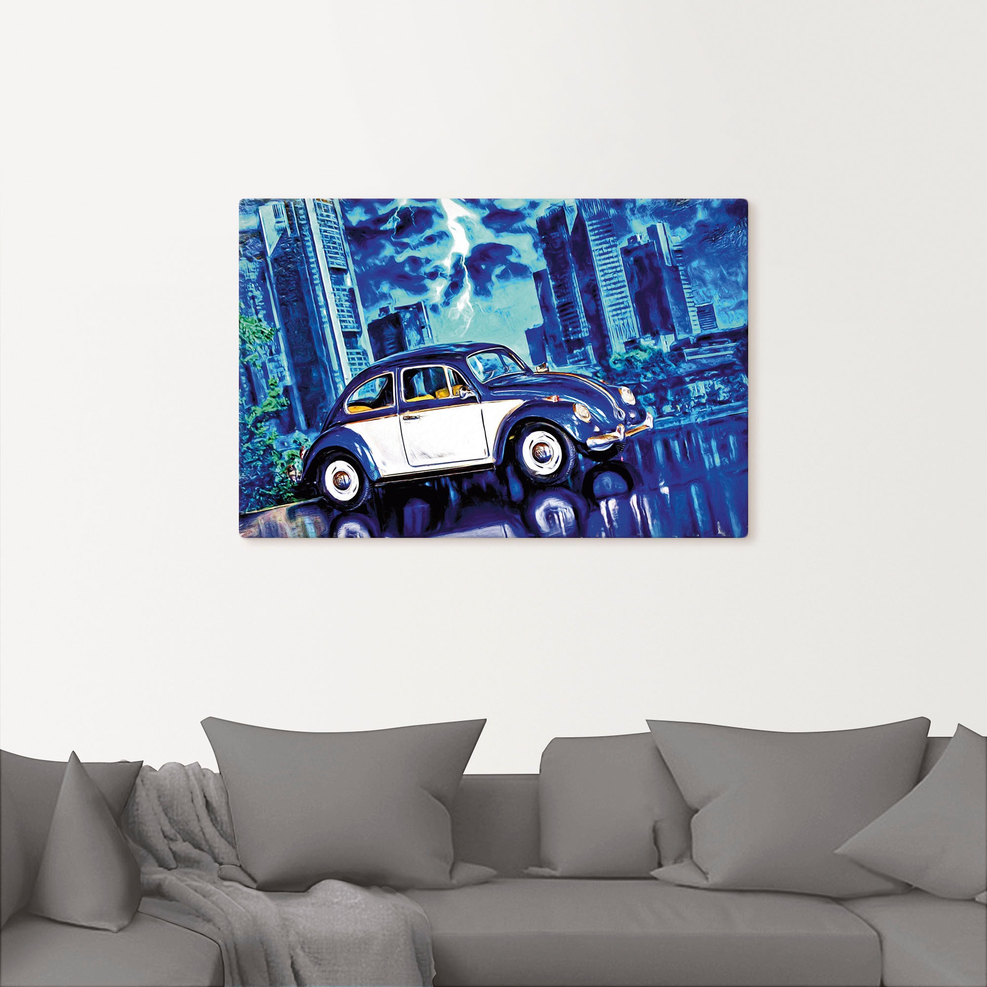 Artland Wandbild »Nachts«, Auto, (1 St.), als Alubild, Leinwandbild, Wandaufkleber oder Poster in versch. Größen
