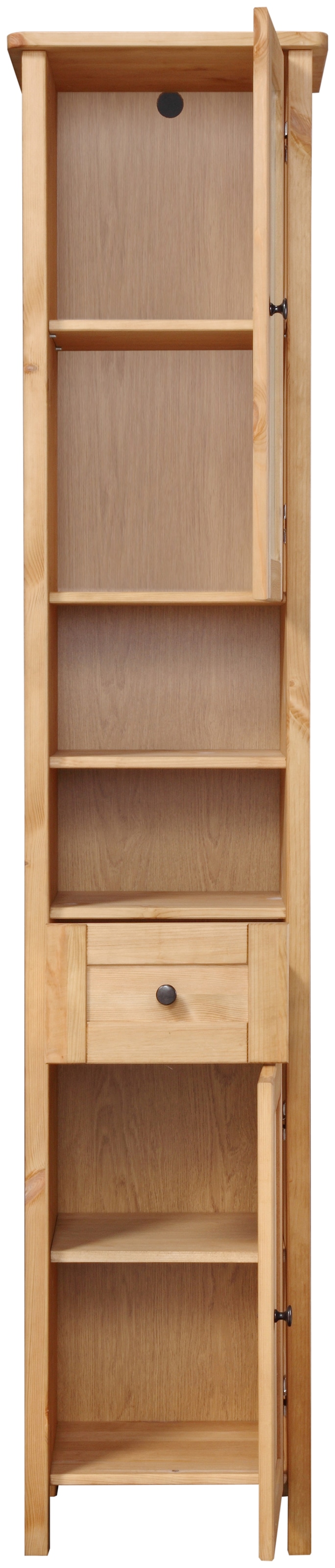 welltime Hochschrank »Sylt«, Badmöbel im Landhaus-Stil, Breite 40 cm, aus Massivholz