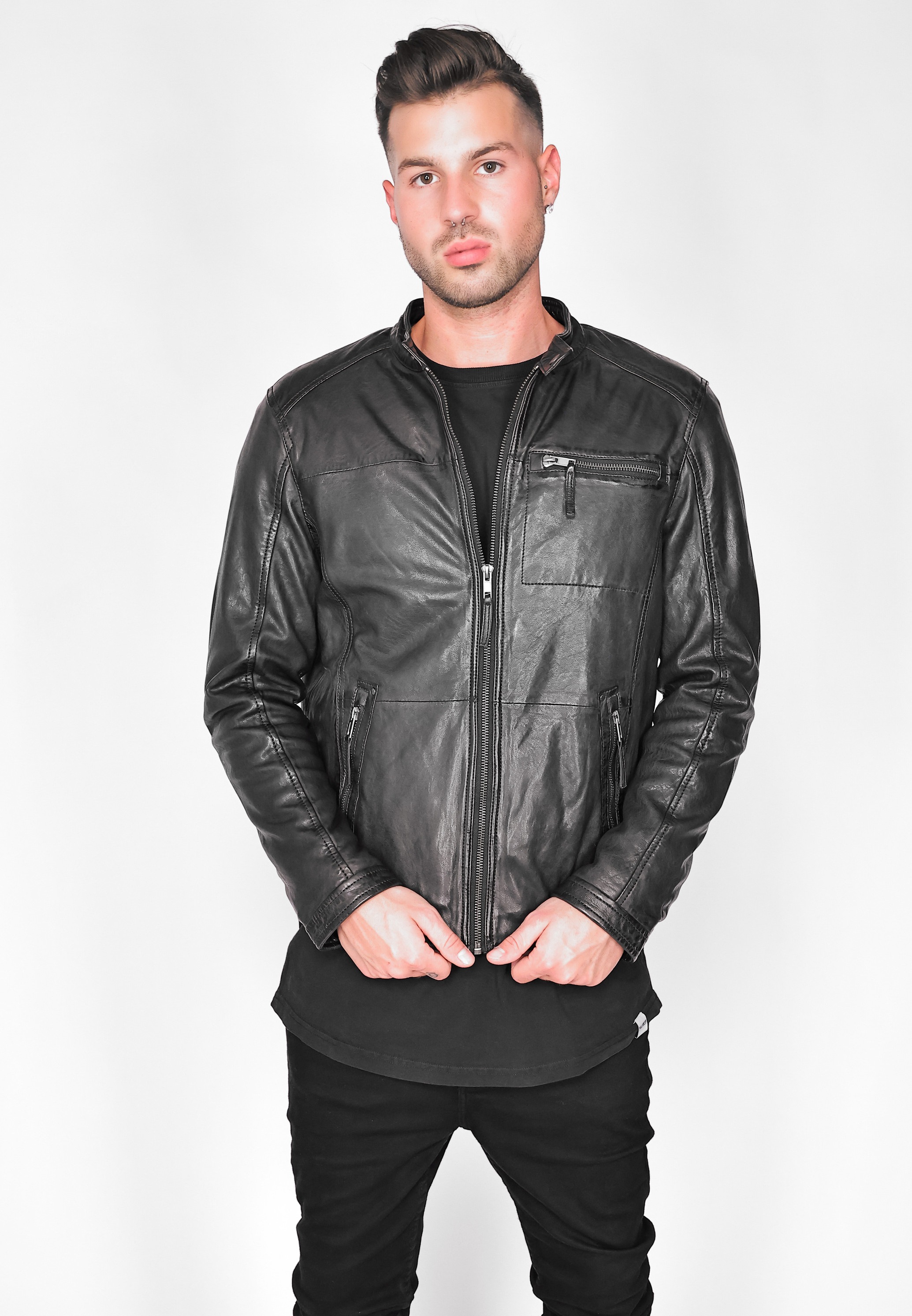 MUSTANG Bikerjacke »Lederjacke 31020238«
