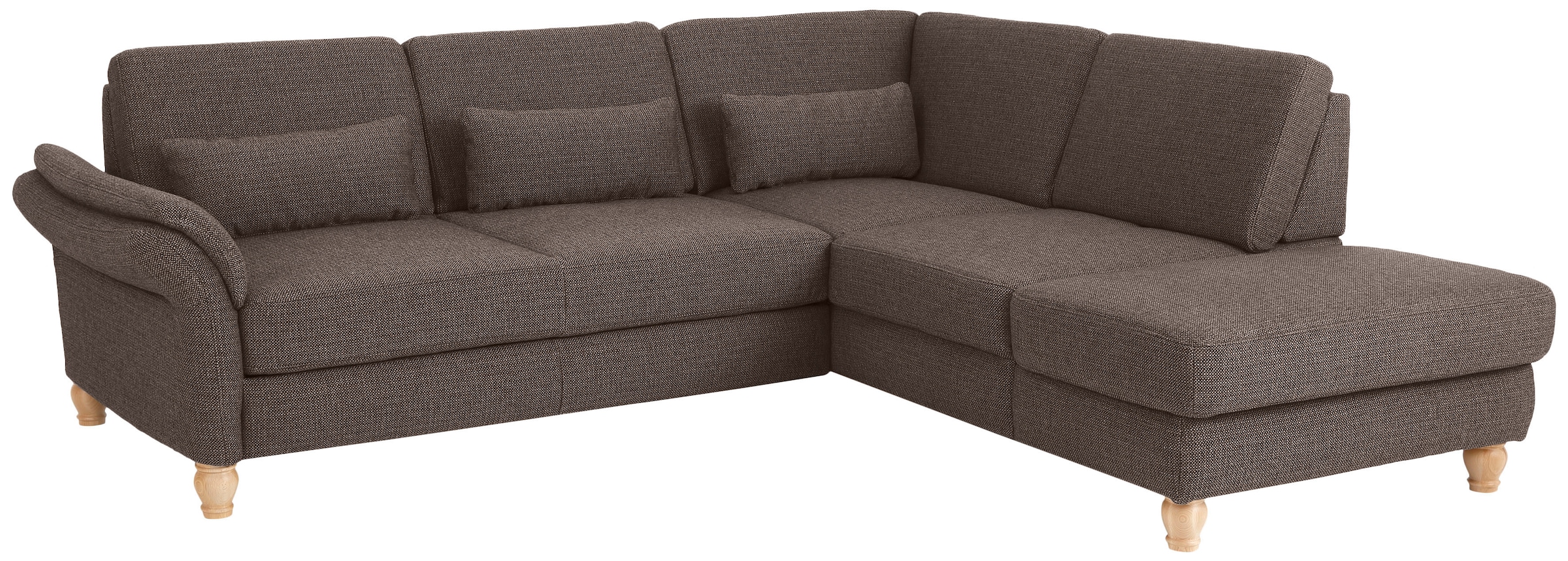 Home affaire Ecksofa »Palace L-Form«, incl. Sitztiefenverstellung, wahlweise mit Bettfunktion und Stauraum