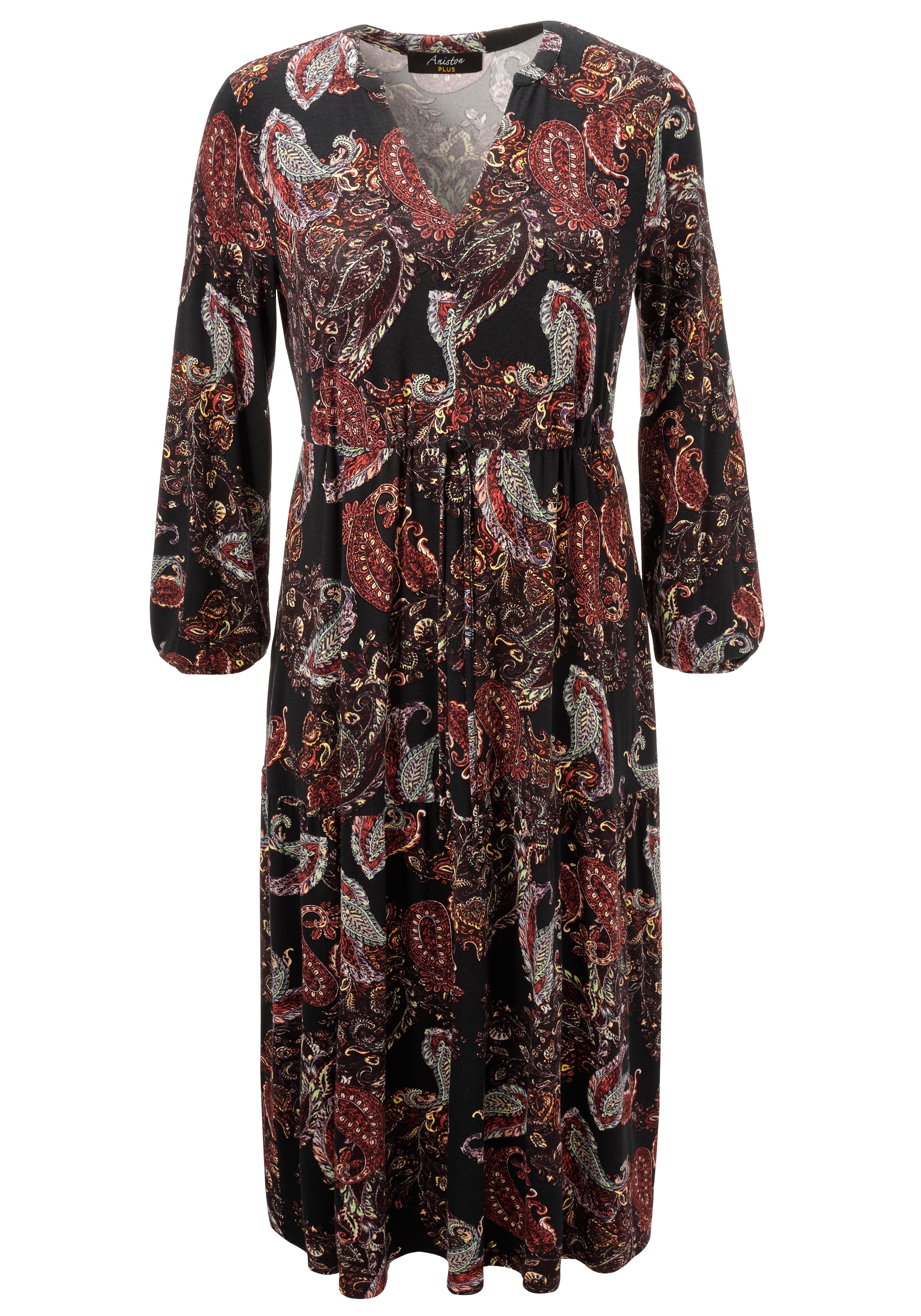 Aniston PLUS Jerseykleid, mit Paisley-Druck in satten Farben - NEUE KOLLEKTION