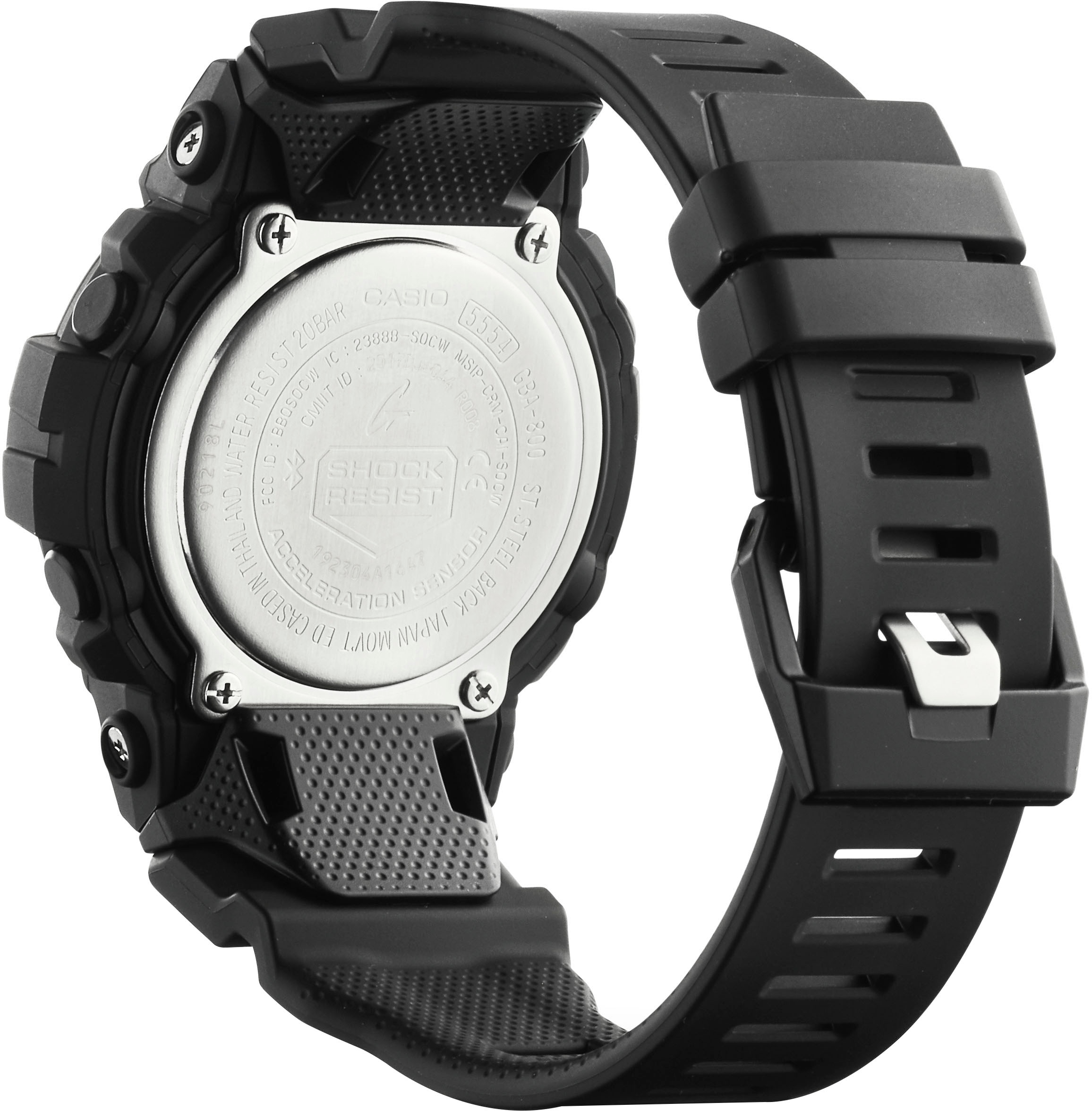 CASIO G-SHOCK Smartwatch »GBA-800-1AER«, Quarzuhr,Armbanduhr Herrenuhr,Schrittzähler,bis 20 bar wasserdicht)