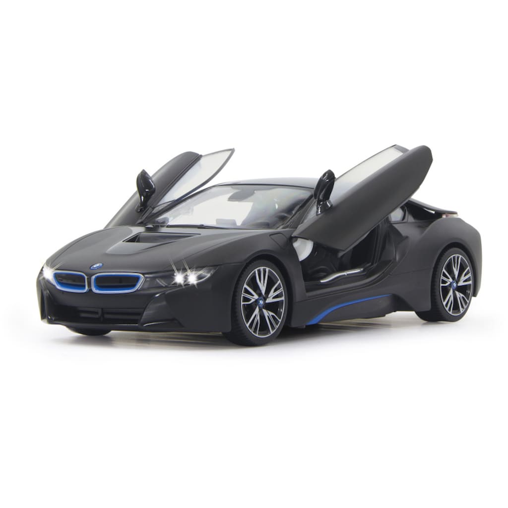 Jamara RC-Auto »BMW i8 40MHz 1:14 schwarz«, mit LED Beleuchtung