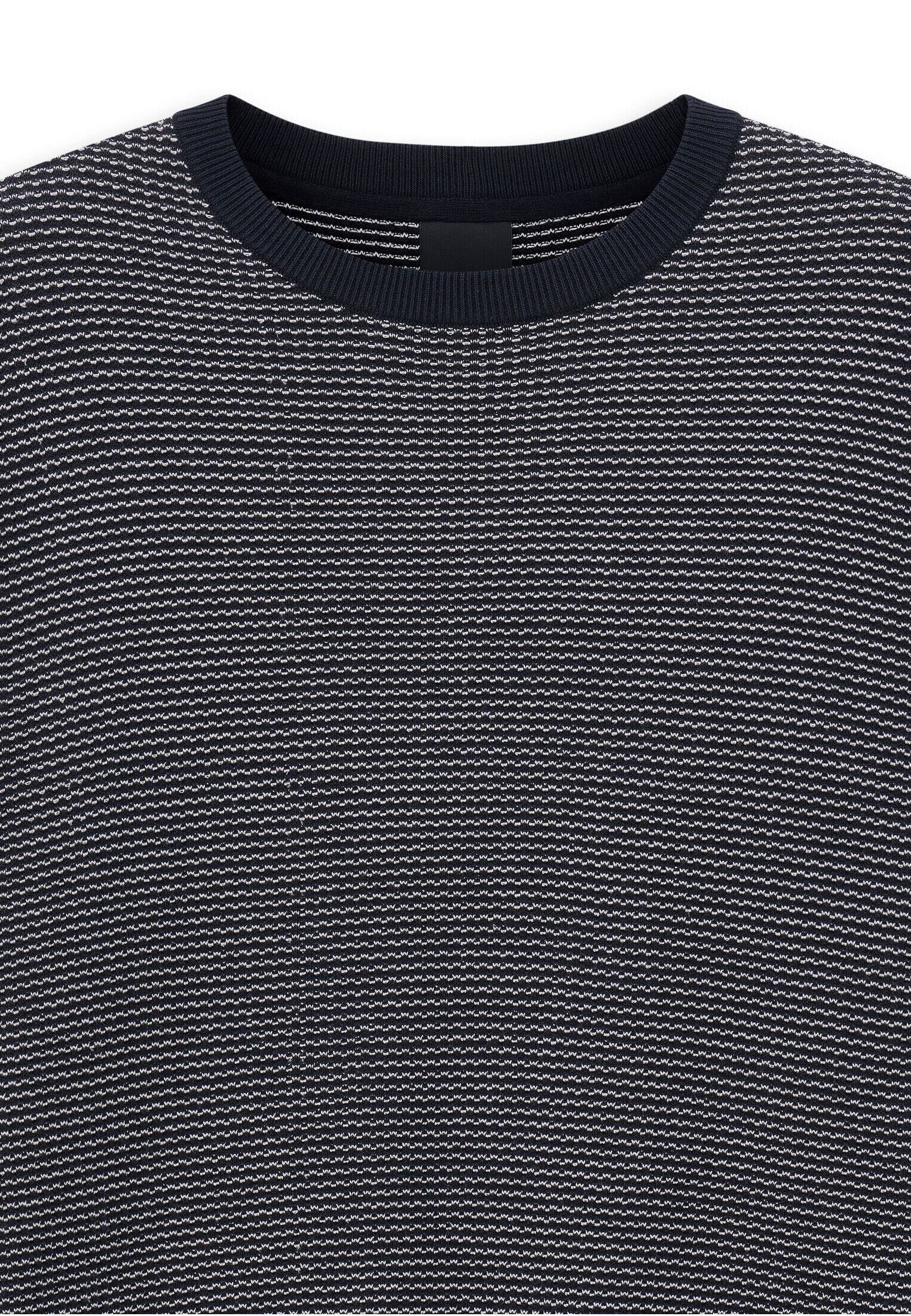 bugatti Rundhalspullover »Regular Fit« aus reiner Baumwolle