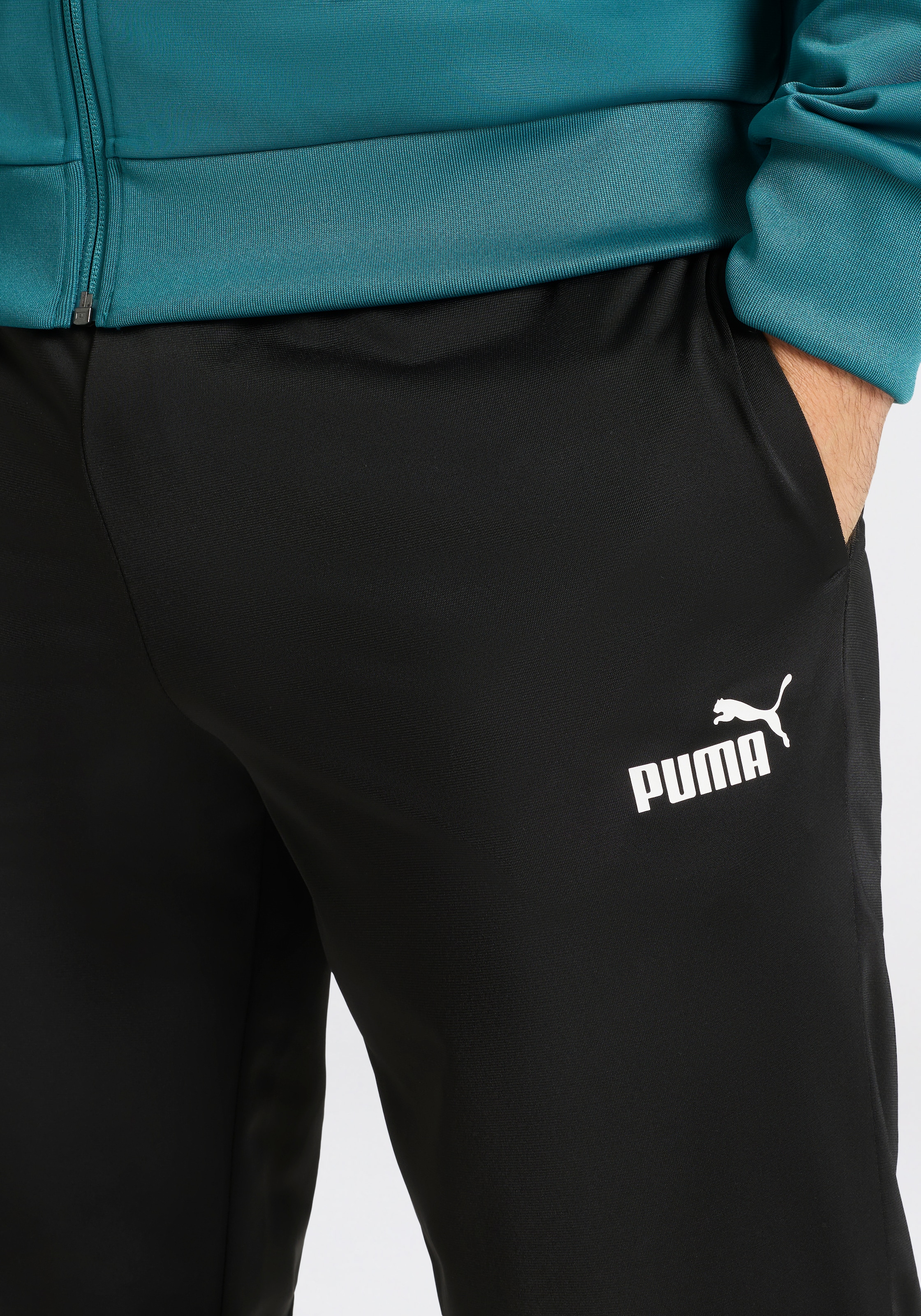 PUMA Trainingsanzug »ESS POLY SUIT« 2 tlg. Sportanzug, für entspannte Tage, für vielseitige Aktivitäten
