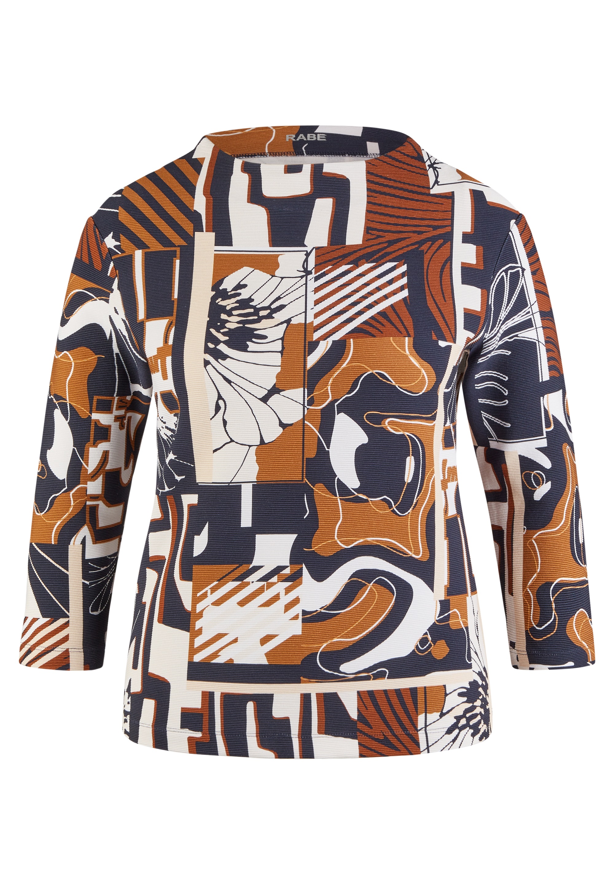 Rabe 3/4-Arm-Shirt, mit grafischem Muster