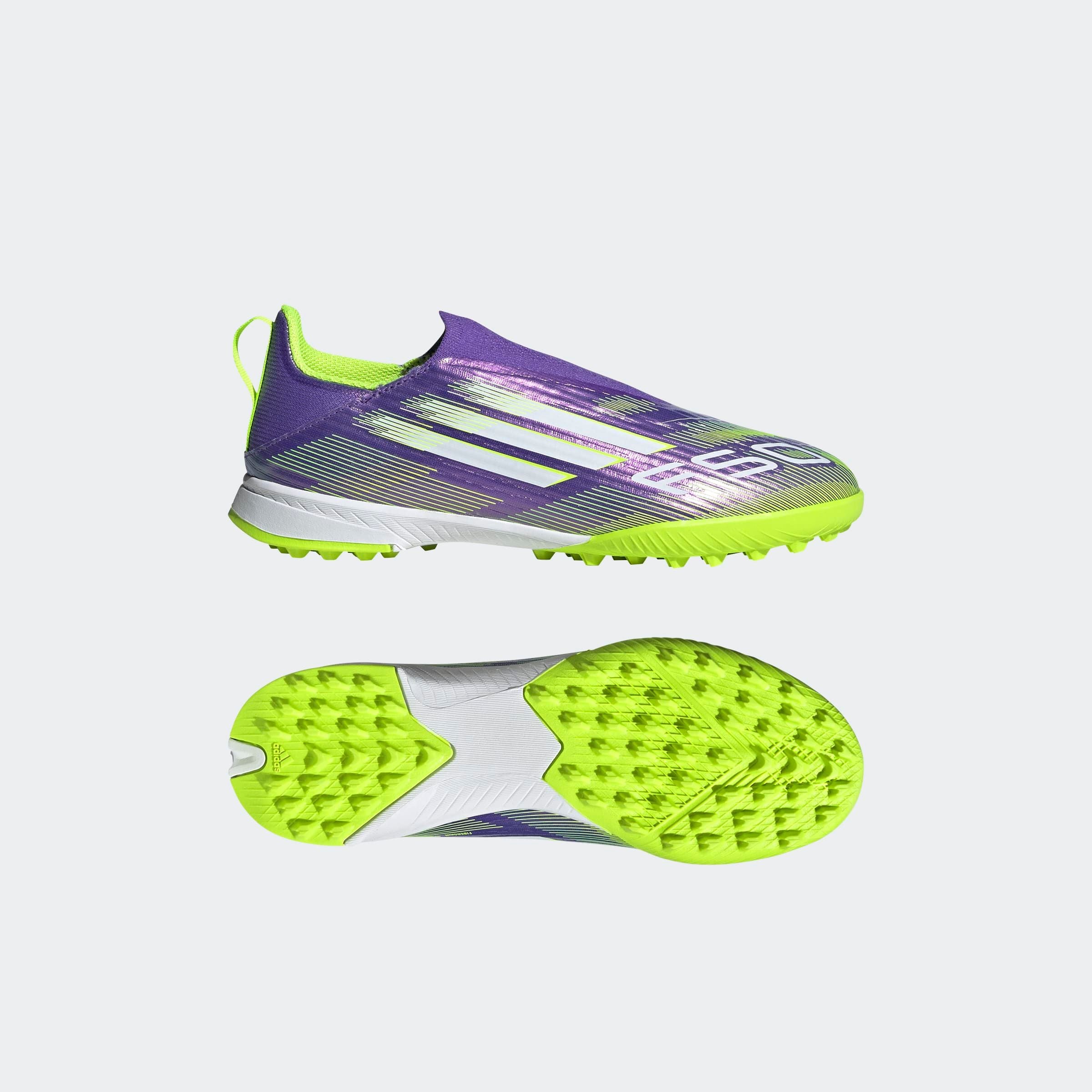 adidas Performance Fußballschuh »F50 LEAGUE LACELESS FIRM/MULTI-GROUND BOOTS KINDER«, geeignet für Rasen- und Kunstrasenplätze