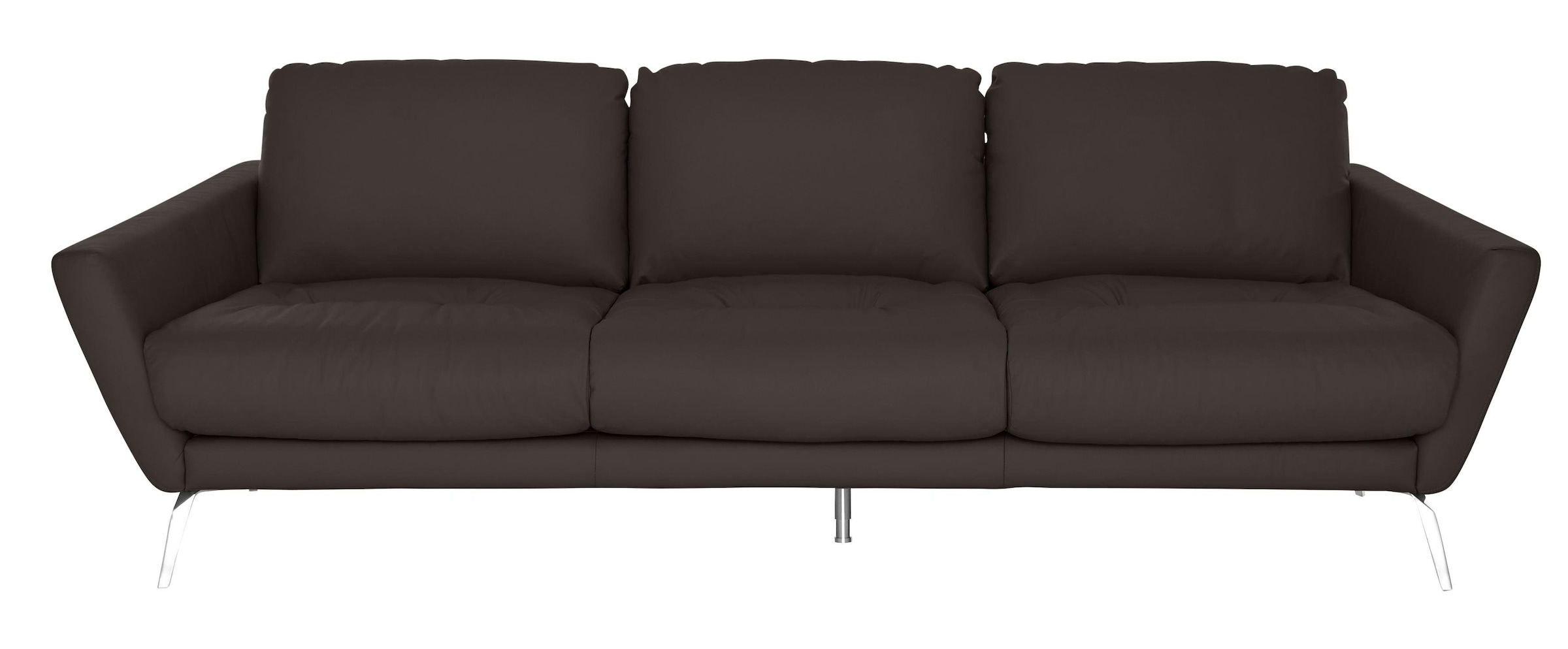 W.SCHILLIG Big-Sofa »softy«, mit dekorativer Heftung im Sitz, Füße Chrom glänzend