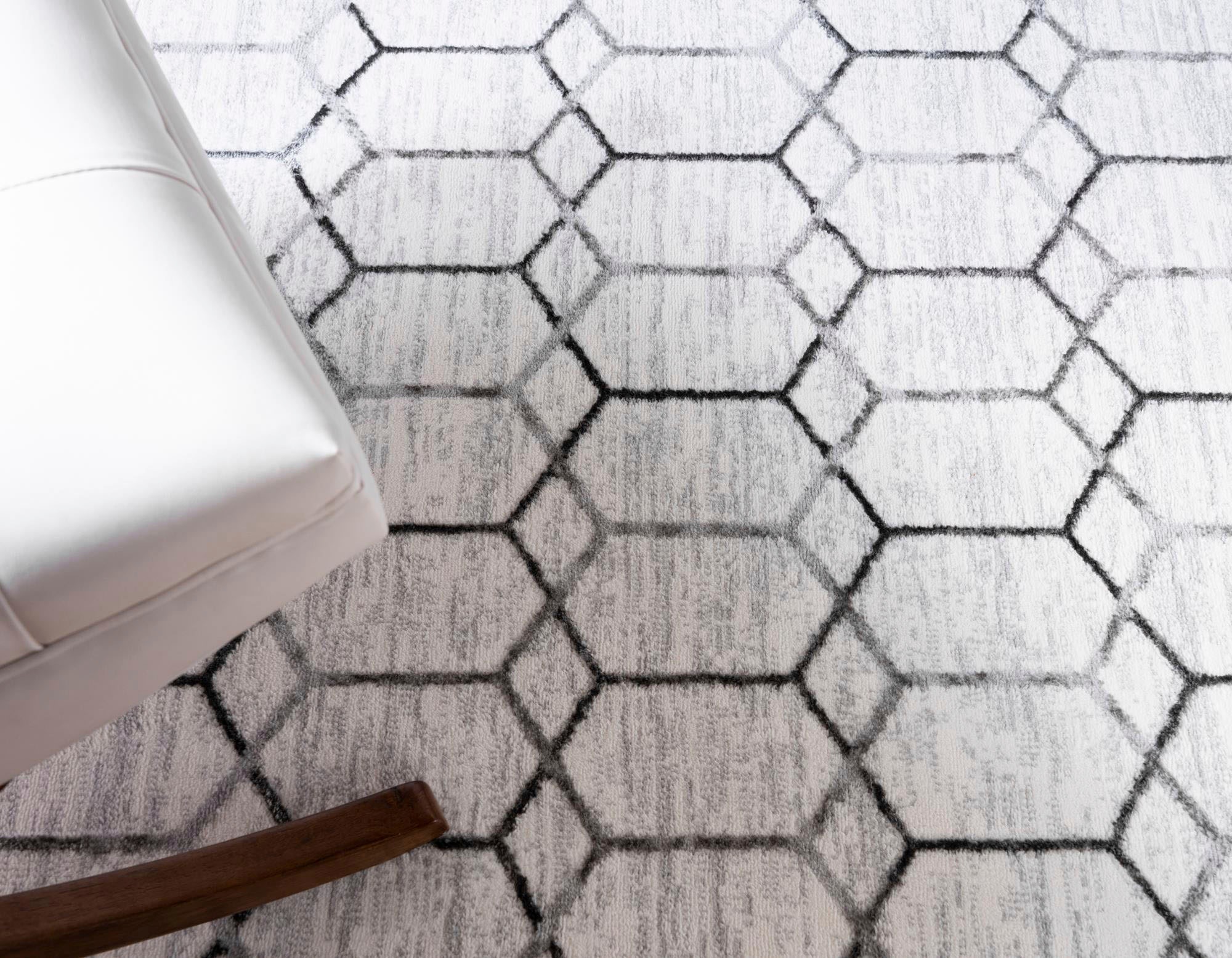 Myflair Möbel & Accessoires Teppich »Titan Trellis, LAGERRÄUMUNG!« rechteckig 13 mm Höhe Kurzflor, gewebt, modernes geometrisches Design