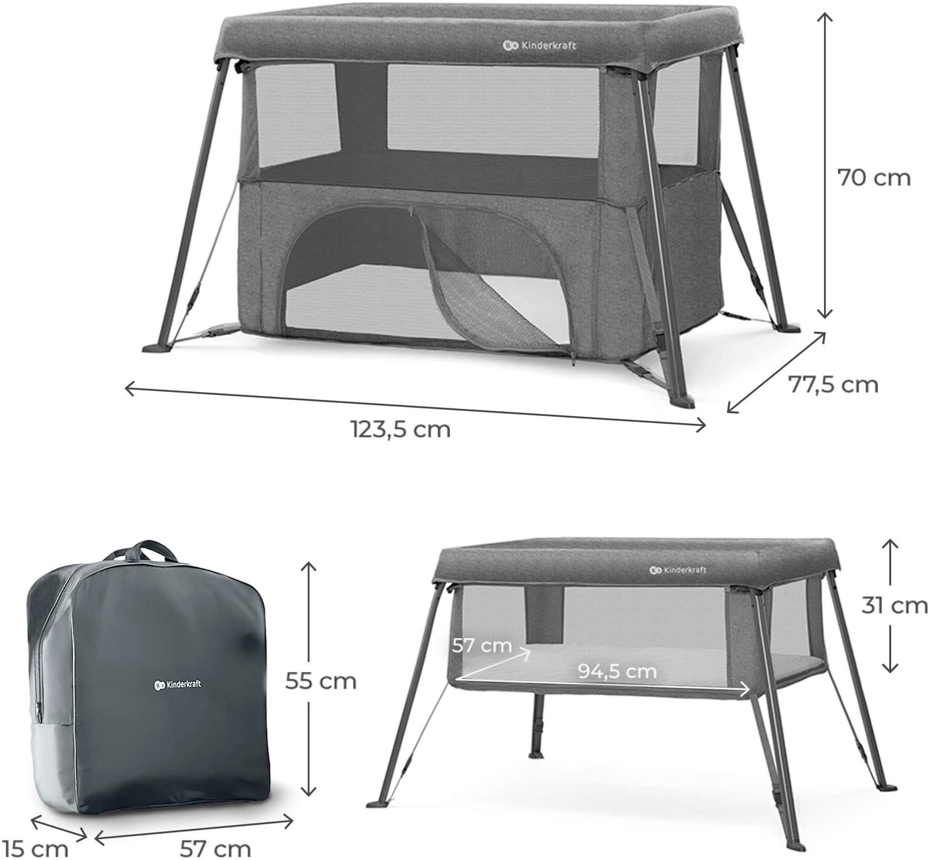 Kinderkraft Baby-Reisebett »CAMI«