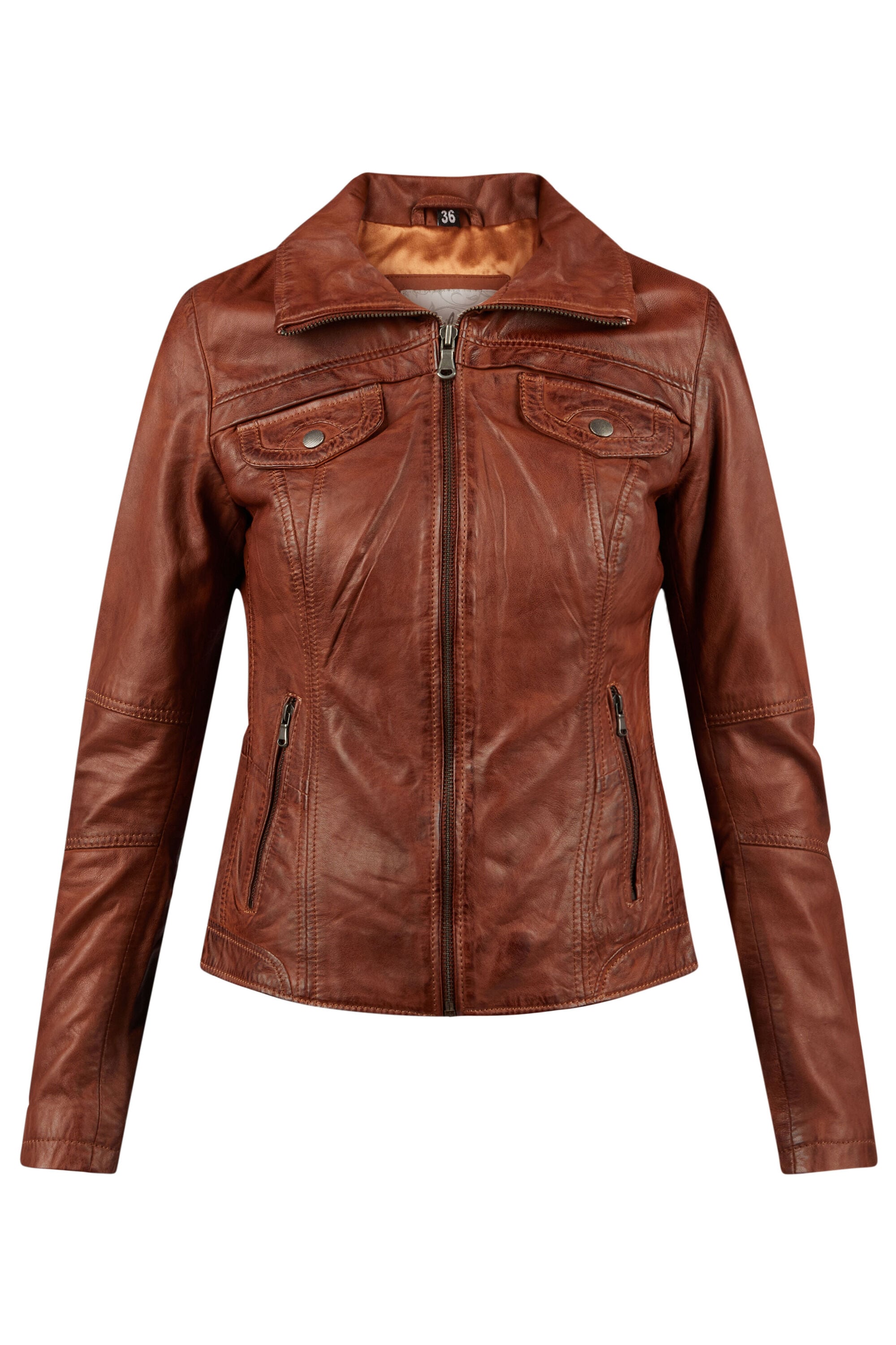 7eleven Bikerjacke »SEBACI« ohne Kapuze mit Ziernähten