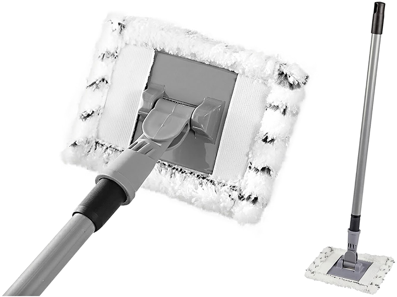 Maximex Wischmopp »Profi«, Bodenwischer Set mit ausziehbarem Teleskopstiel, 2 x Wischbezug