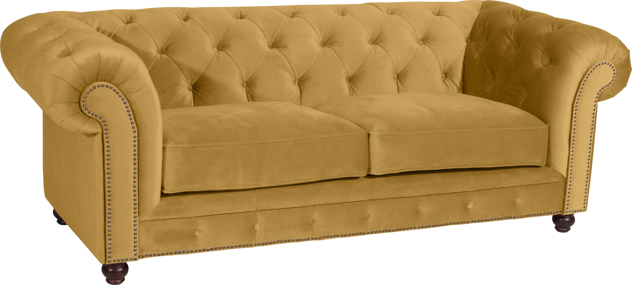 Max Winzer® Polstergarnitur »Old England Chesterfield, hochwertig und elegant«, (3 tlg.), mit edler Knopfheftung, 3-tlg.