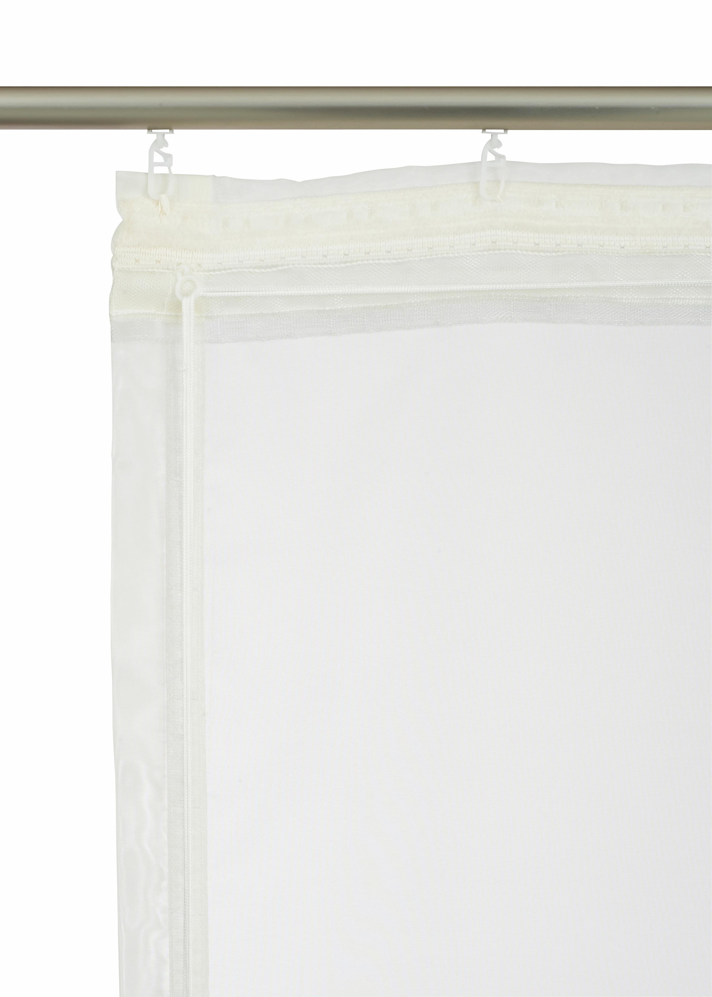 Transparent, Klettband, Raffrollo »Sorel«, bei Polyester mit my kaufen home OTTO Bestickt,