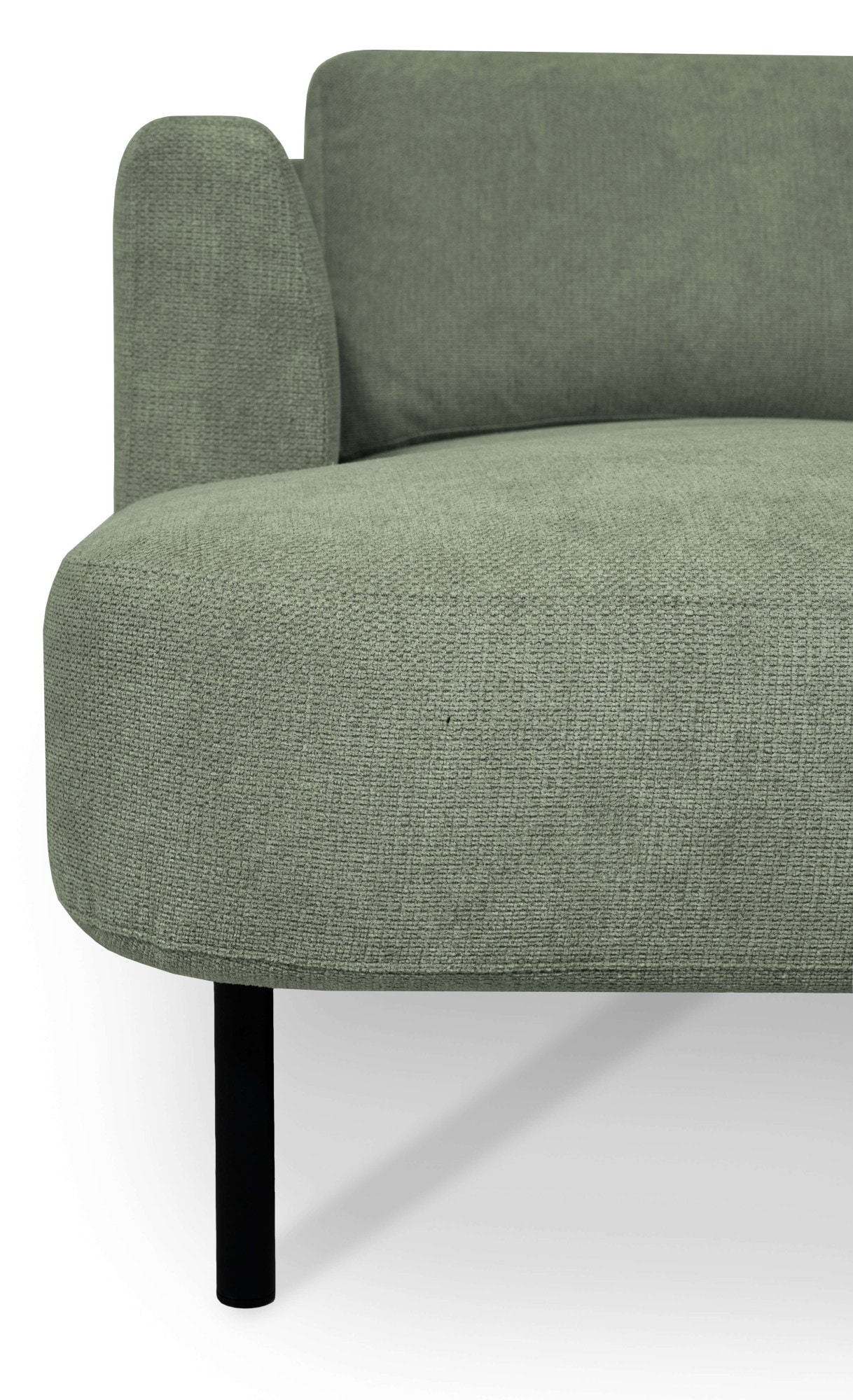 OTTO home Wohnlandschaft »Cesola« in weichem Chenille-Stoff, Breite 327 cm, mit schwarzen Metallfüßen