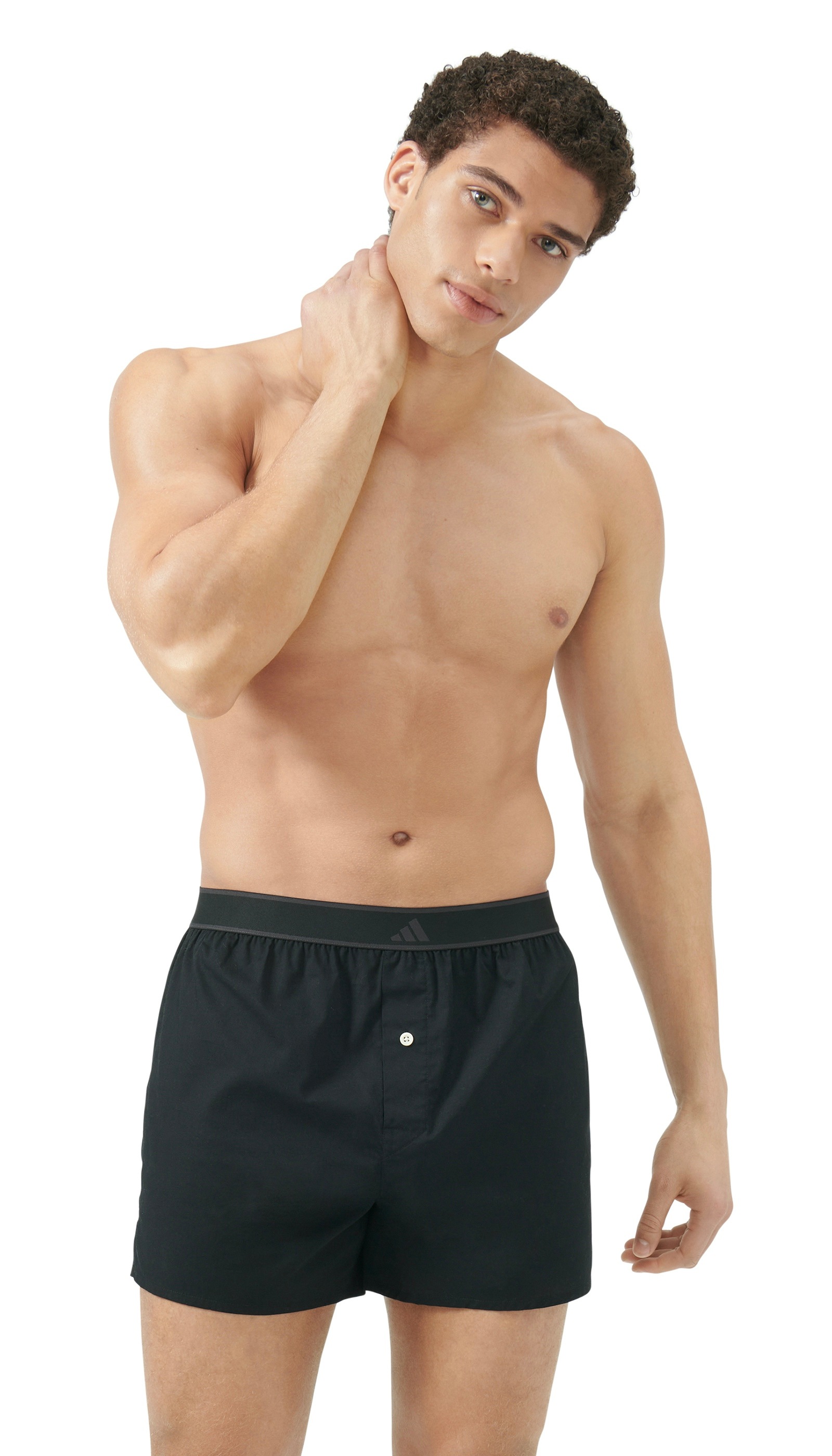 adidas Sportswear Webboxer »Active Woven«, (2er Pack), Lockere Passform, Knopfleiste