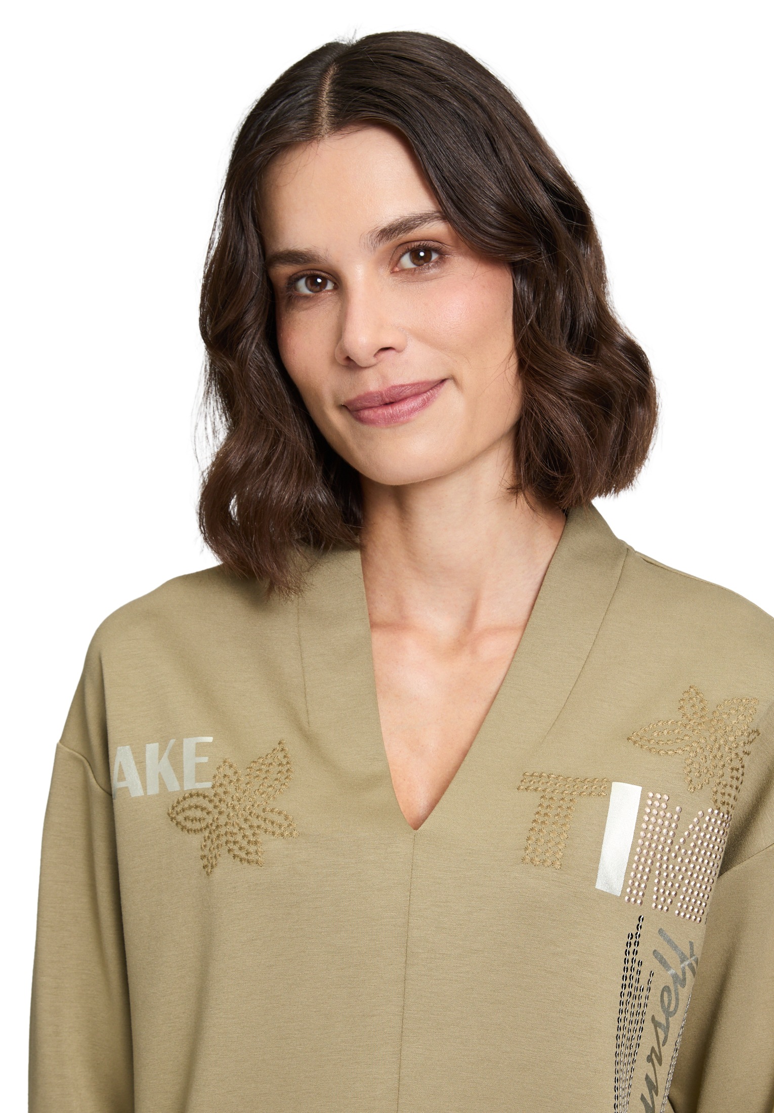 Betty Barclay Sweatshirt »Sweatshirt mit V-Ausschnitt«