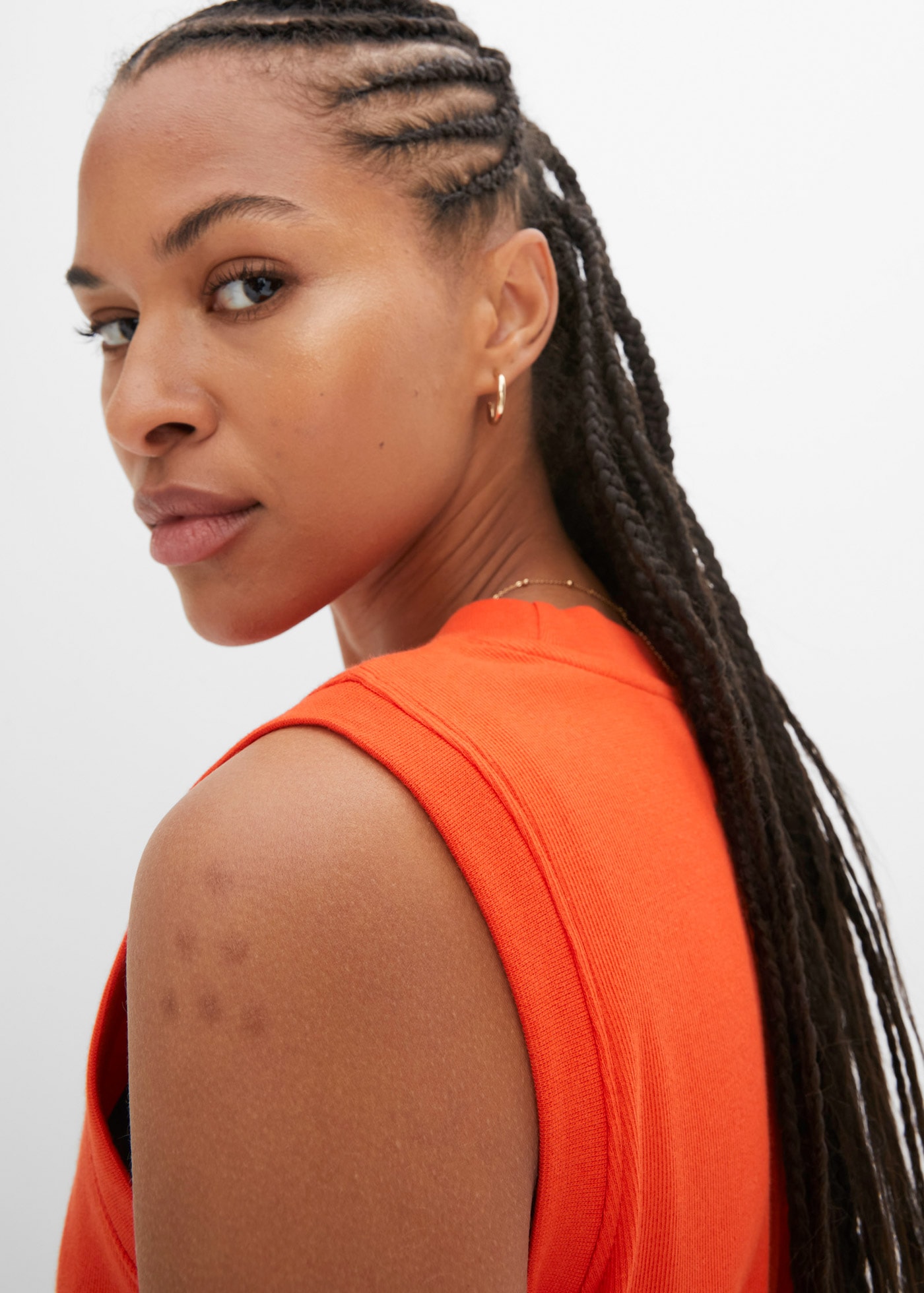 bonprix Jerseykleid aus Rippjersey, mit rundem geripptem Halsausschnitt, ohne Ärmel