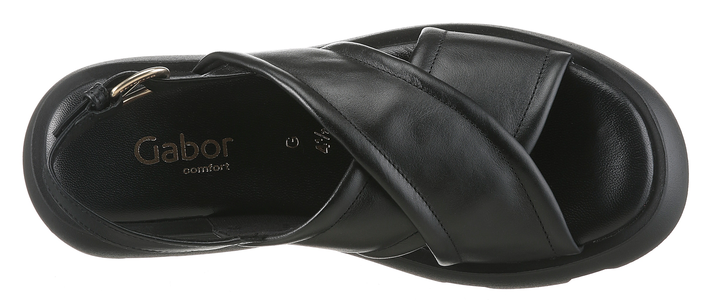 Gabor Sandalette »YORK«, Plateau, Riemchensandale, Sommerschuh in trendigem Look, G-Weite