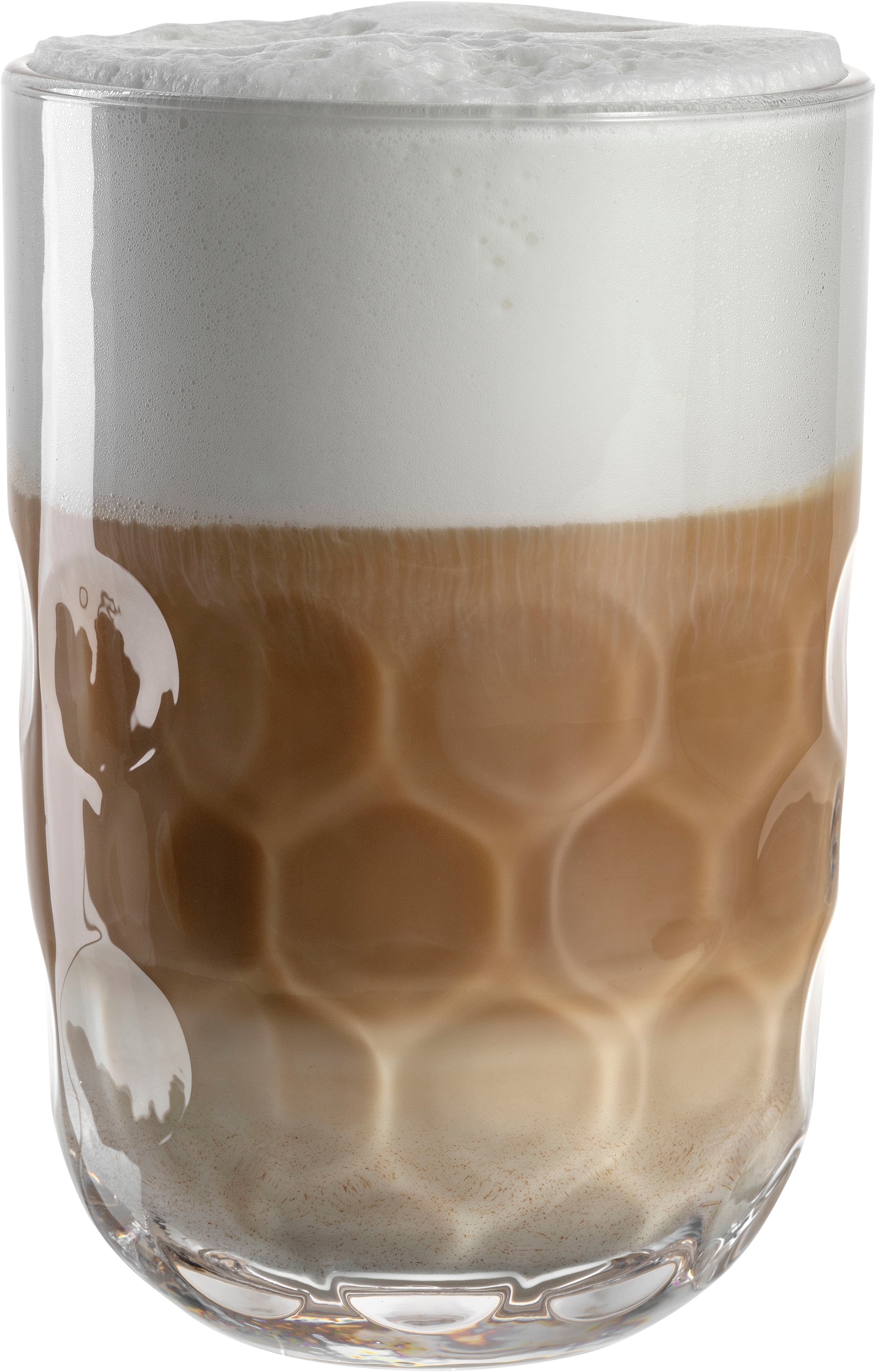 LEONARDO Latte-Macchiato-Glas »GOCCE, 380 ml, 6er-Set« 1. Variante, mit Tropfenrelief