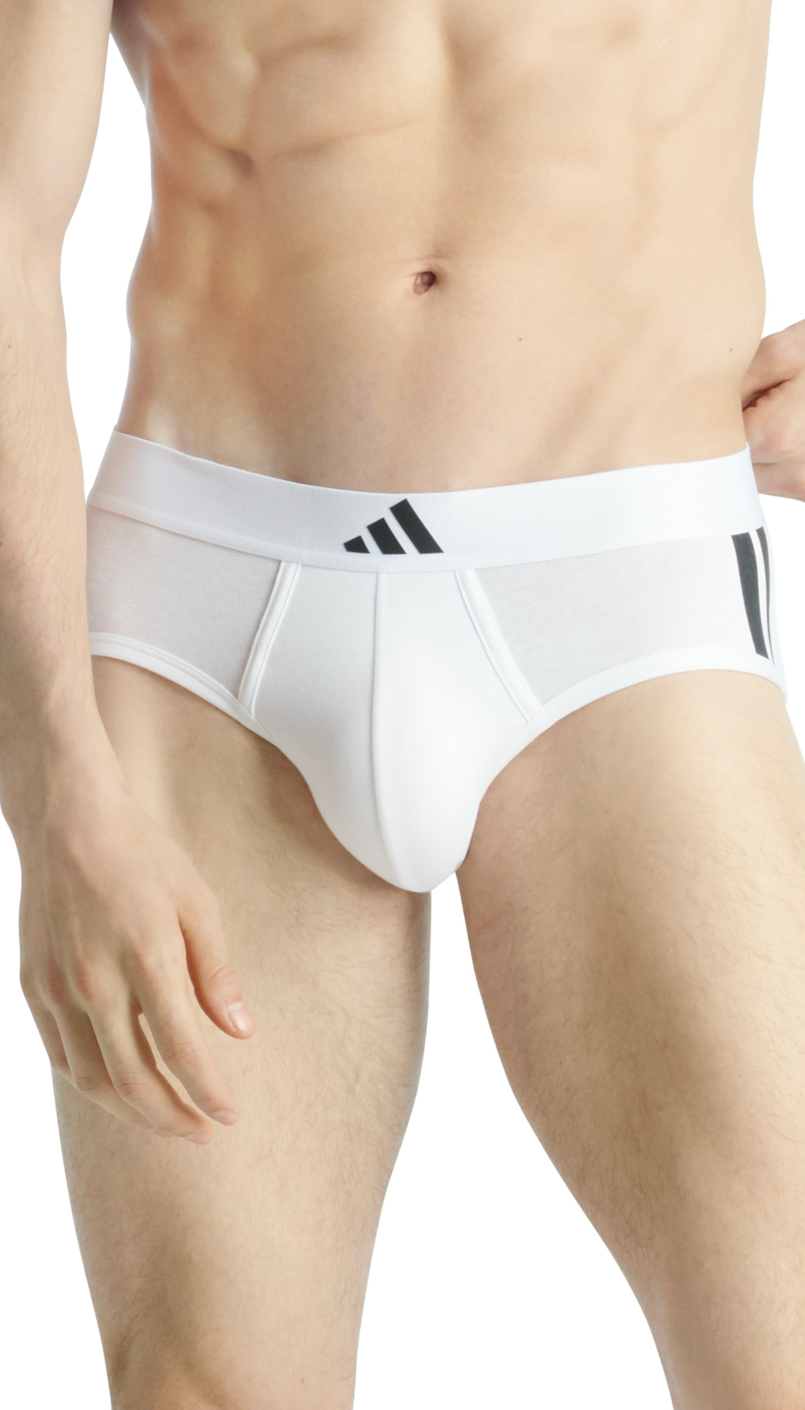 adidas Sportswear Slip »"Active Flex Cotton 3 Stripes"«, (2er Pack), Elastischer Logobund