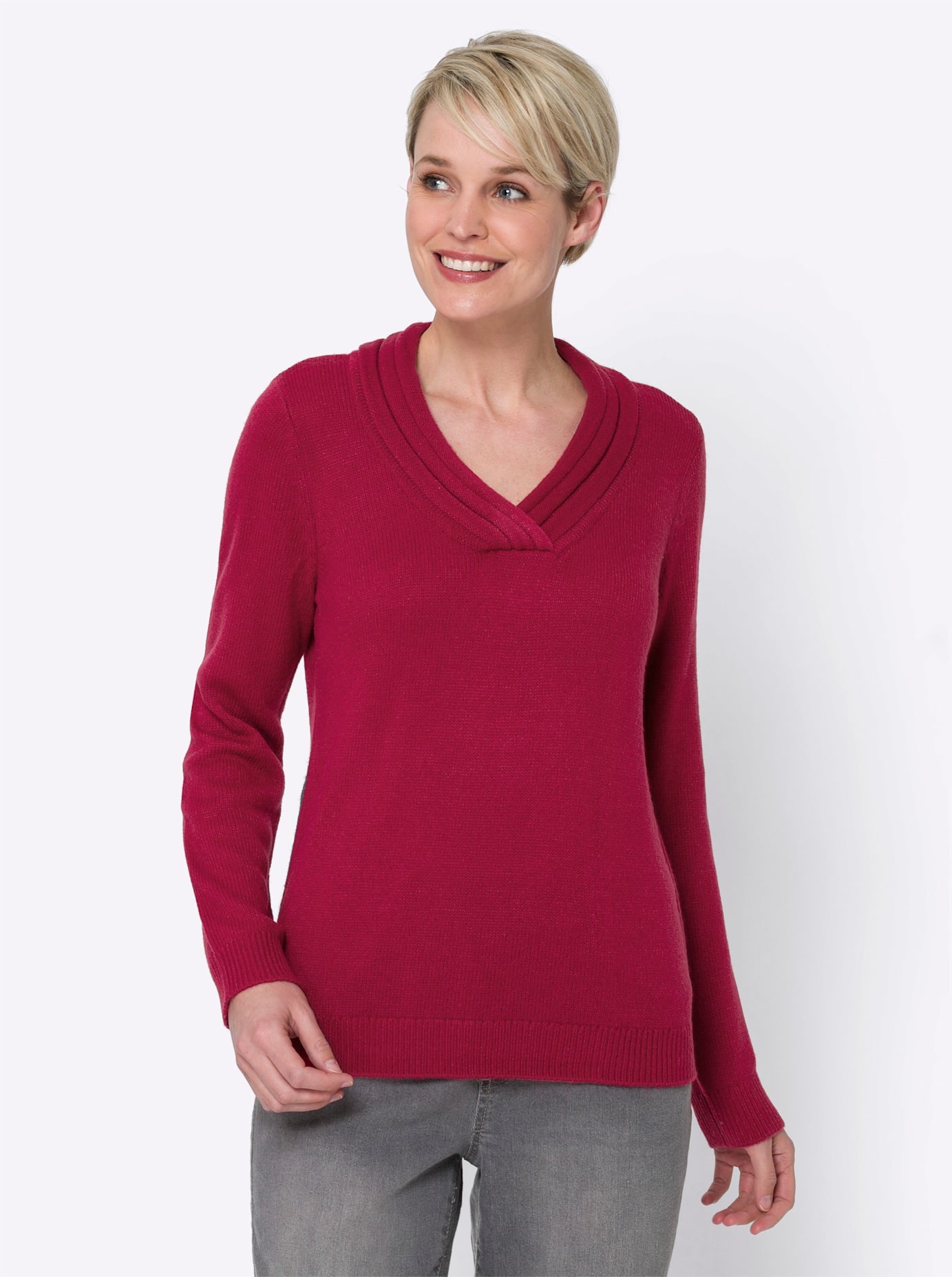 Classic Basics V-Ausschnitt-Pullover »Pullover«