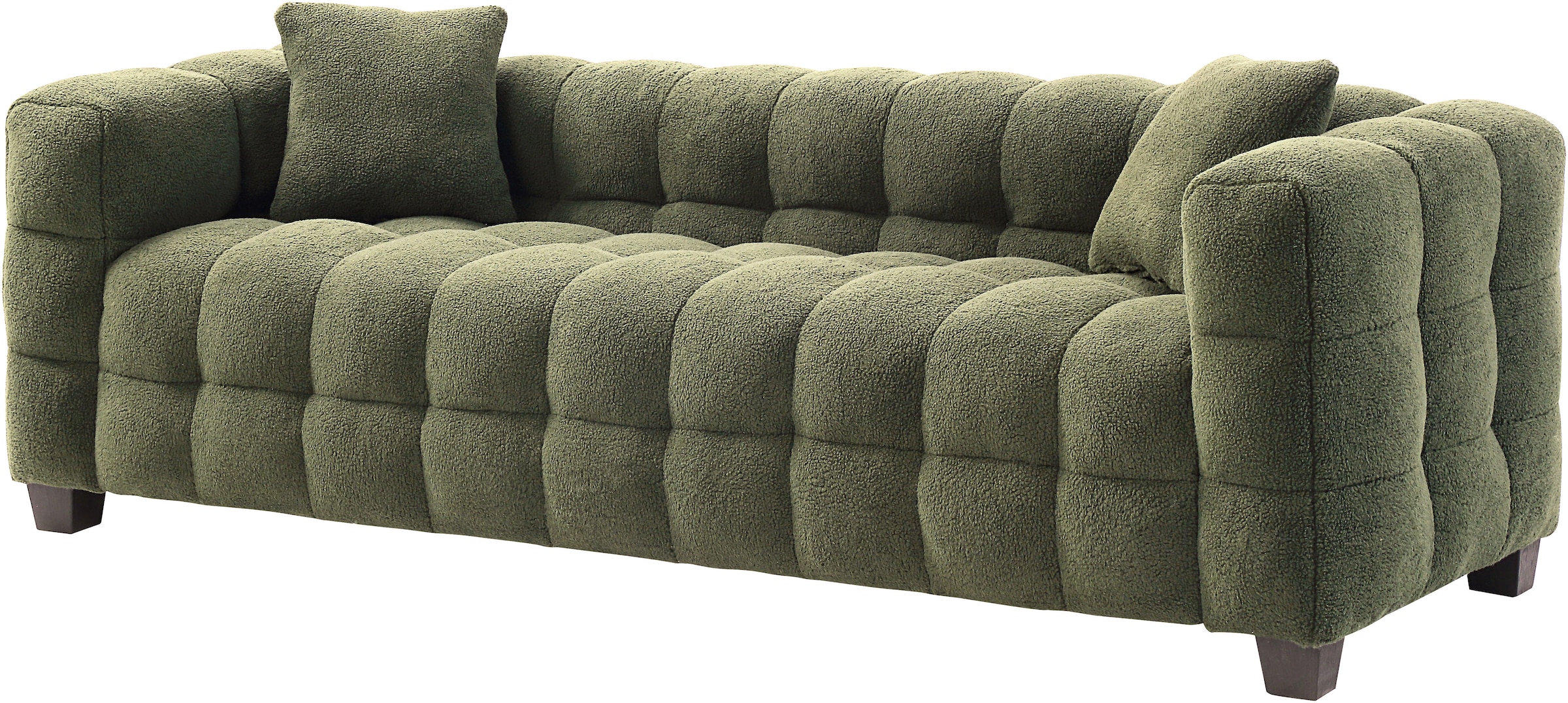 ATLANTIC home collection 3-Sitzer »Stella«, inkl. 2 Zierkissen und mit modernem Teddy Stoff
