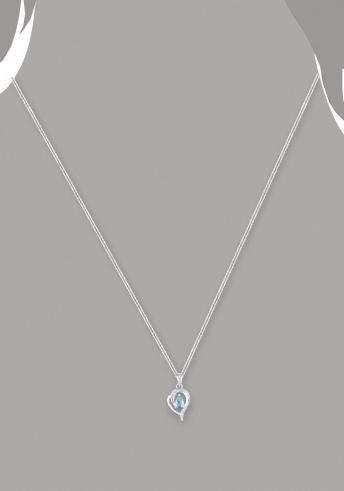 Amor Kette mit Anhänger »Herz, 2012803«, mit Zirkonia (synth.)