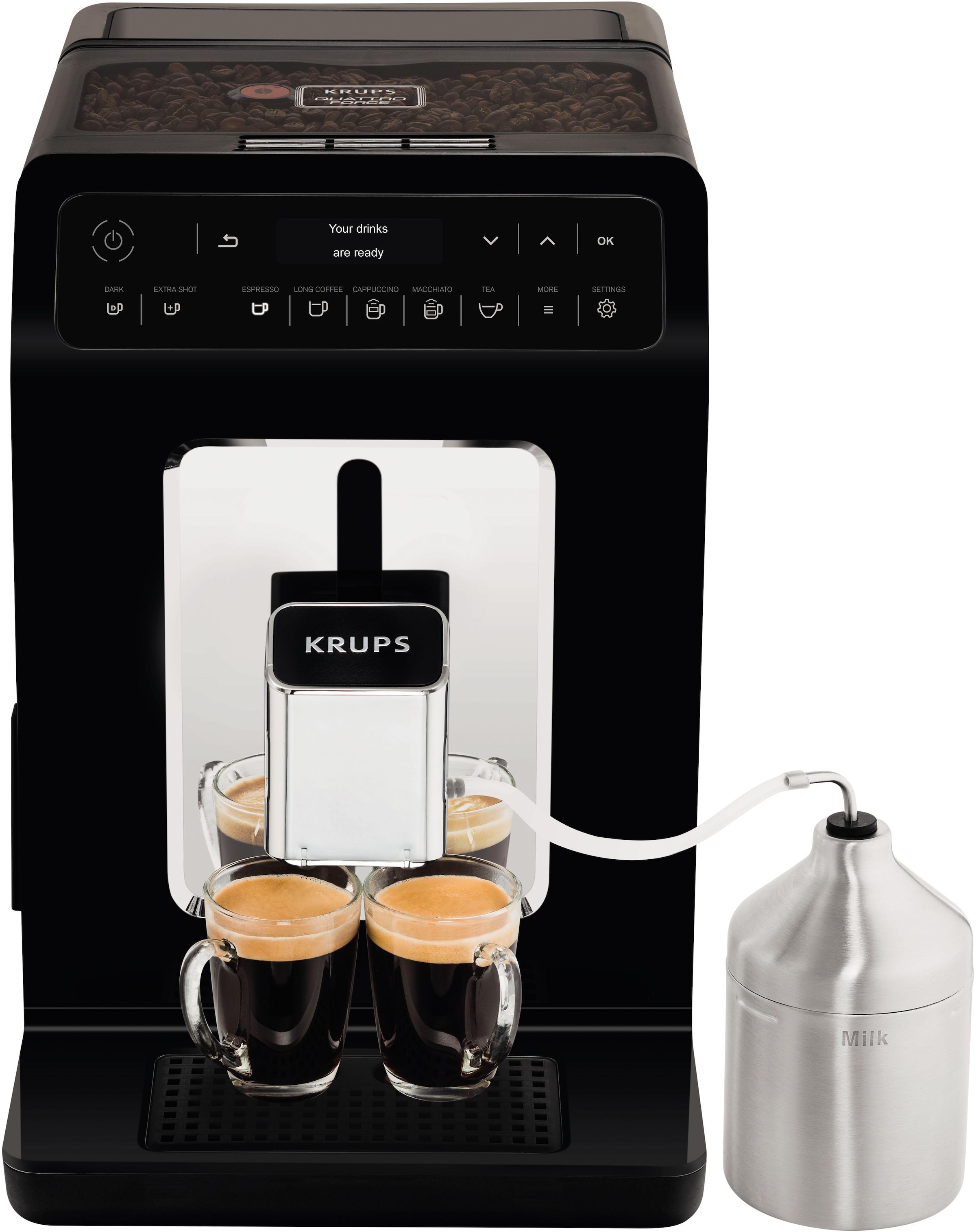 Krups Kaffeevollautomat »EA8918 Evidence«, OLED-Display, 12 Kaffee- und3 Tee-Variationen, 2-Tassen Funktion