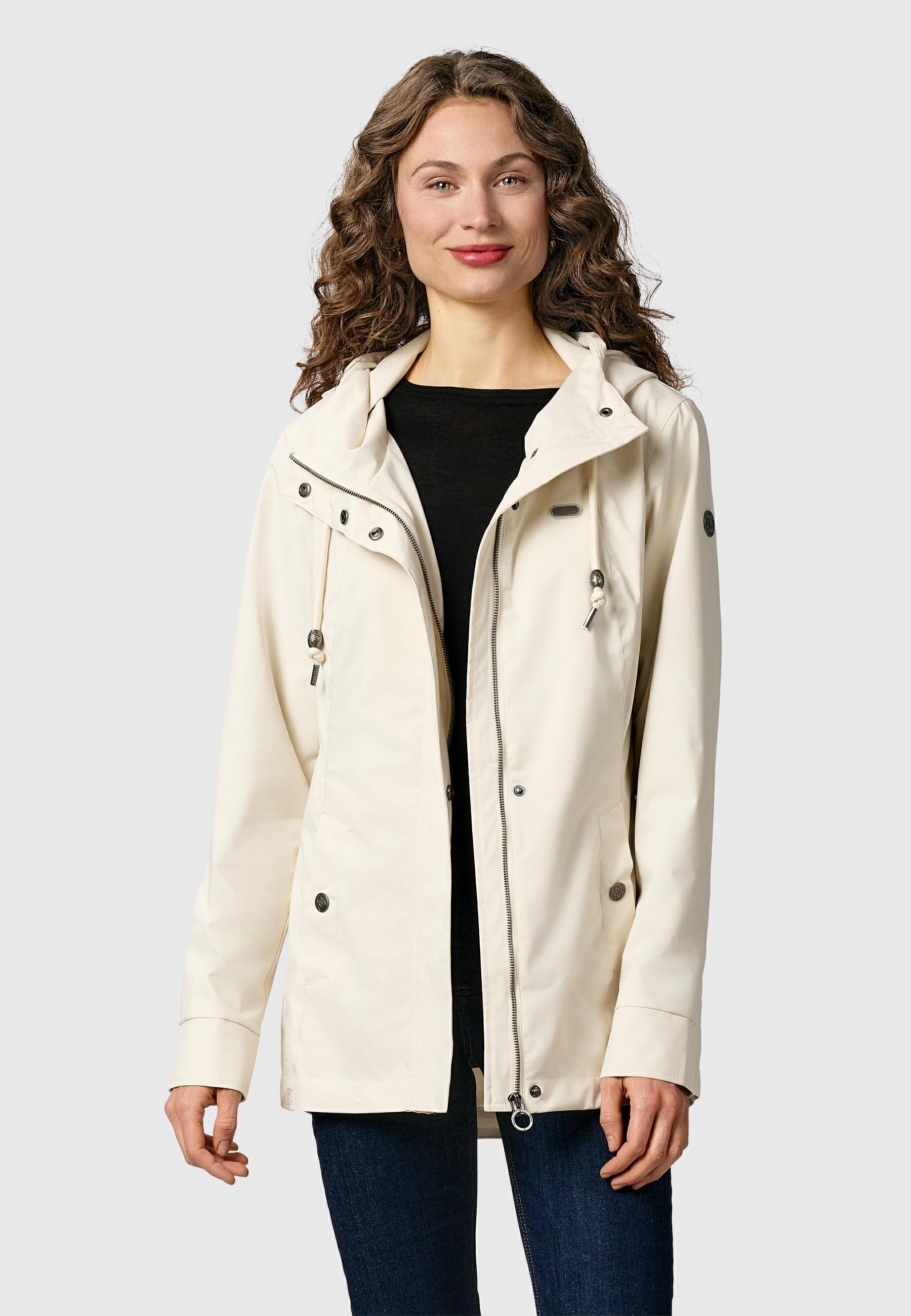 Ragwear Outdoorjacke »Outdoorjacke Alvena Summer YOUMODO« mit Kapuze Wasserdichte und atmungsaktive Übergangsjacke