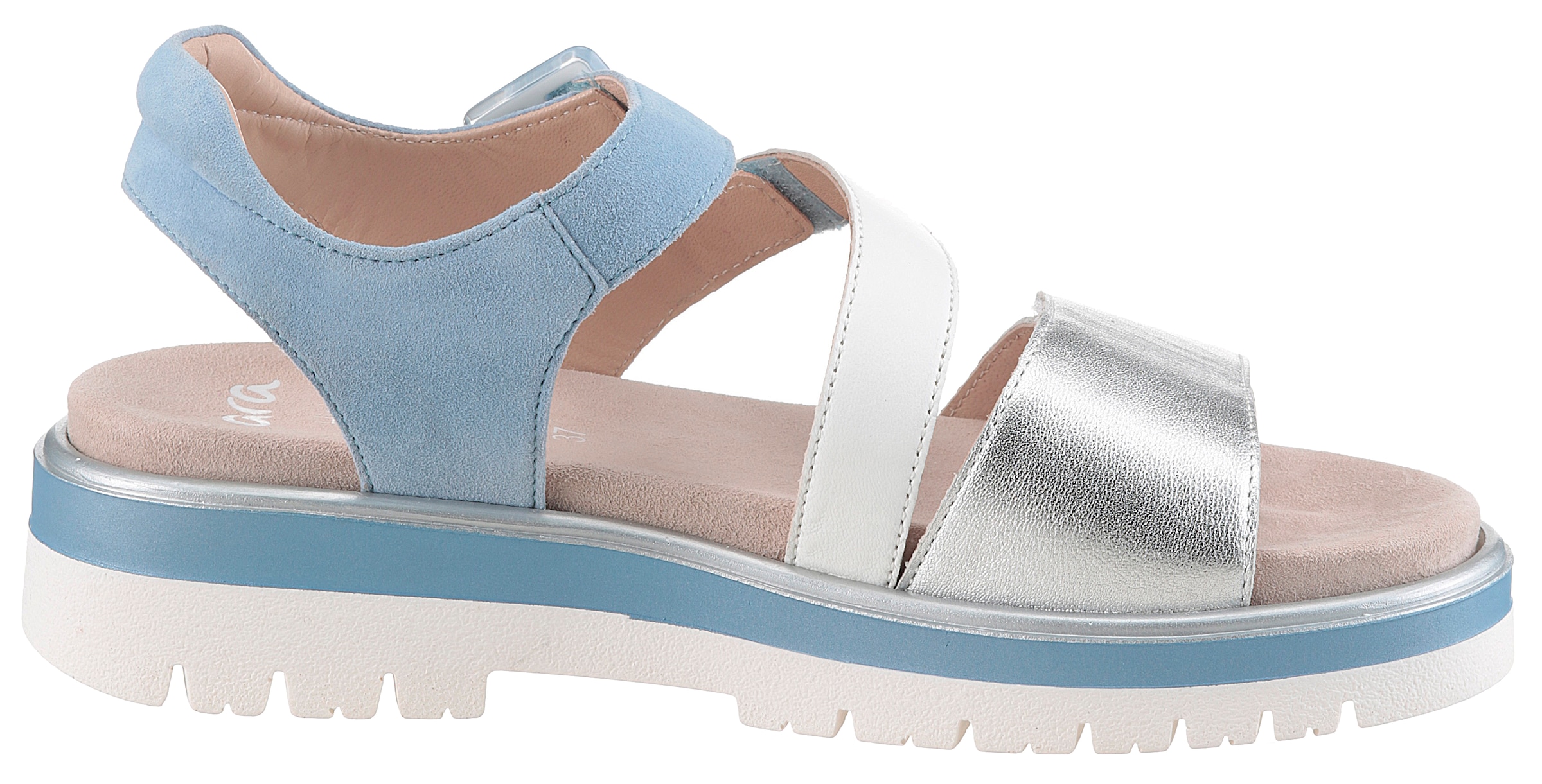 Ara Plateausandaletten »MALAGA«, Plateausandale, Klettschuh in bequemer Schuhweite G (= weit)