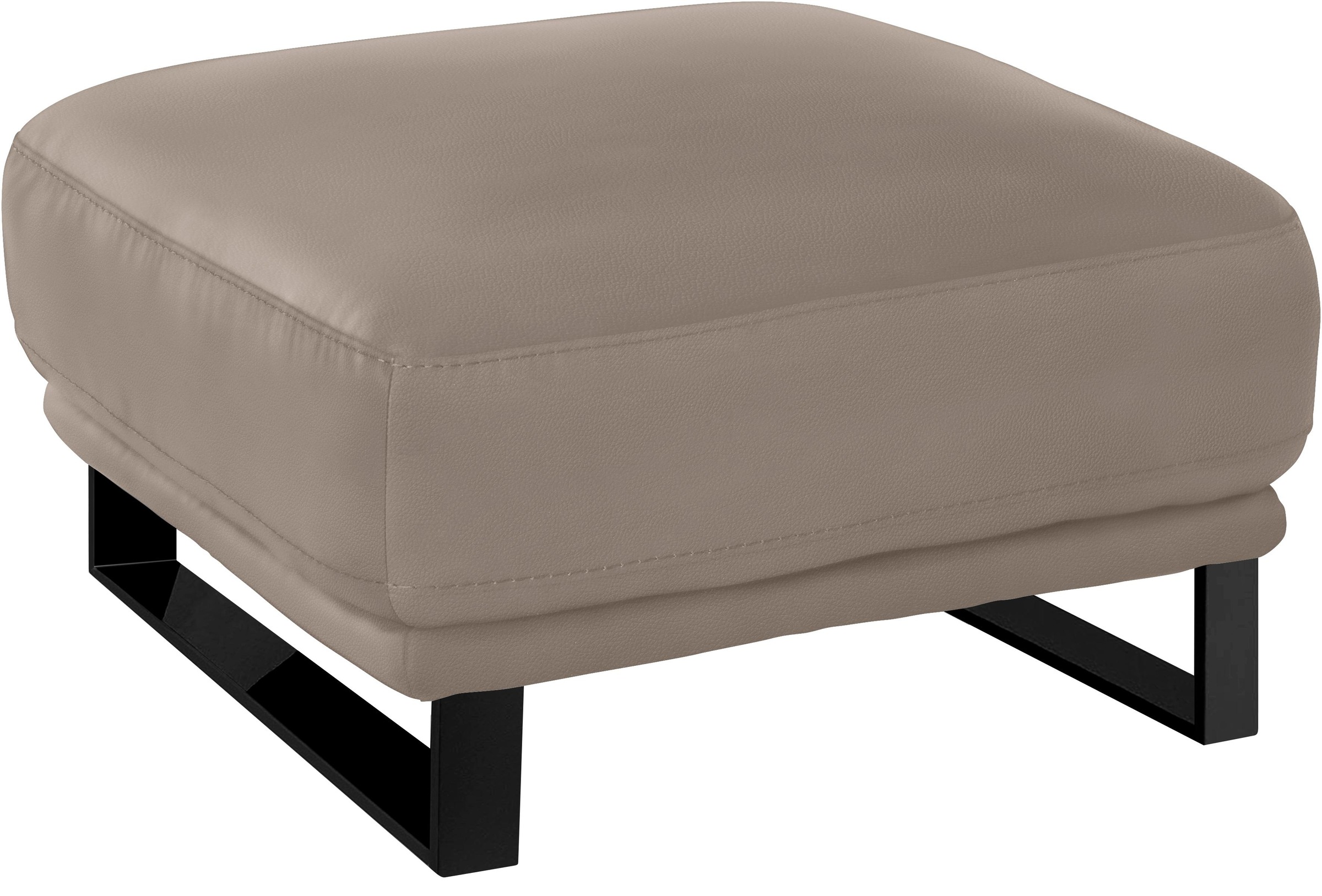 W.SCHILLIG Hocker »montanaa« mit Metallkufen in Schwarz pulverbeschichtet, Breite 71 cm