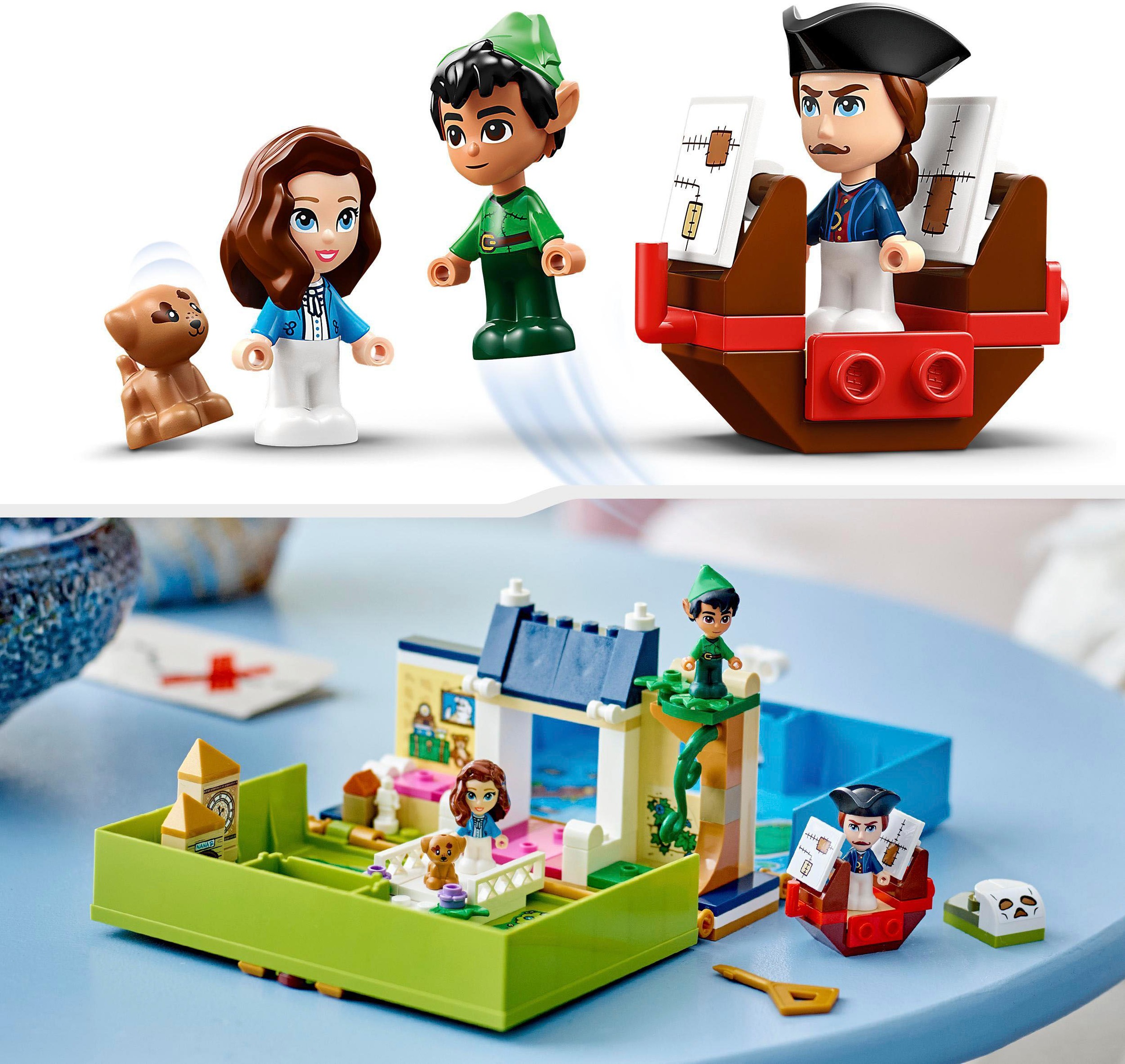 LEGO® Konstruktionsspielsteine »Peter Pan & Wendy Märchenbuch-Abenteuer (43220), LEGO® Disney Classic«, (111 St.)