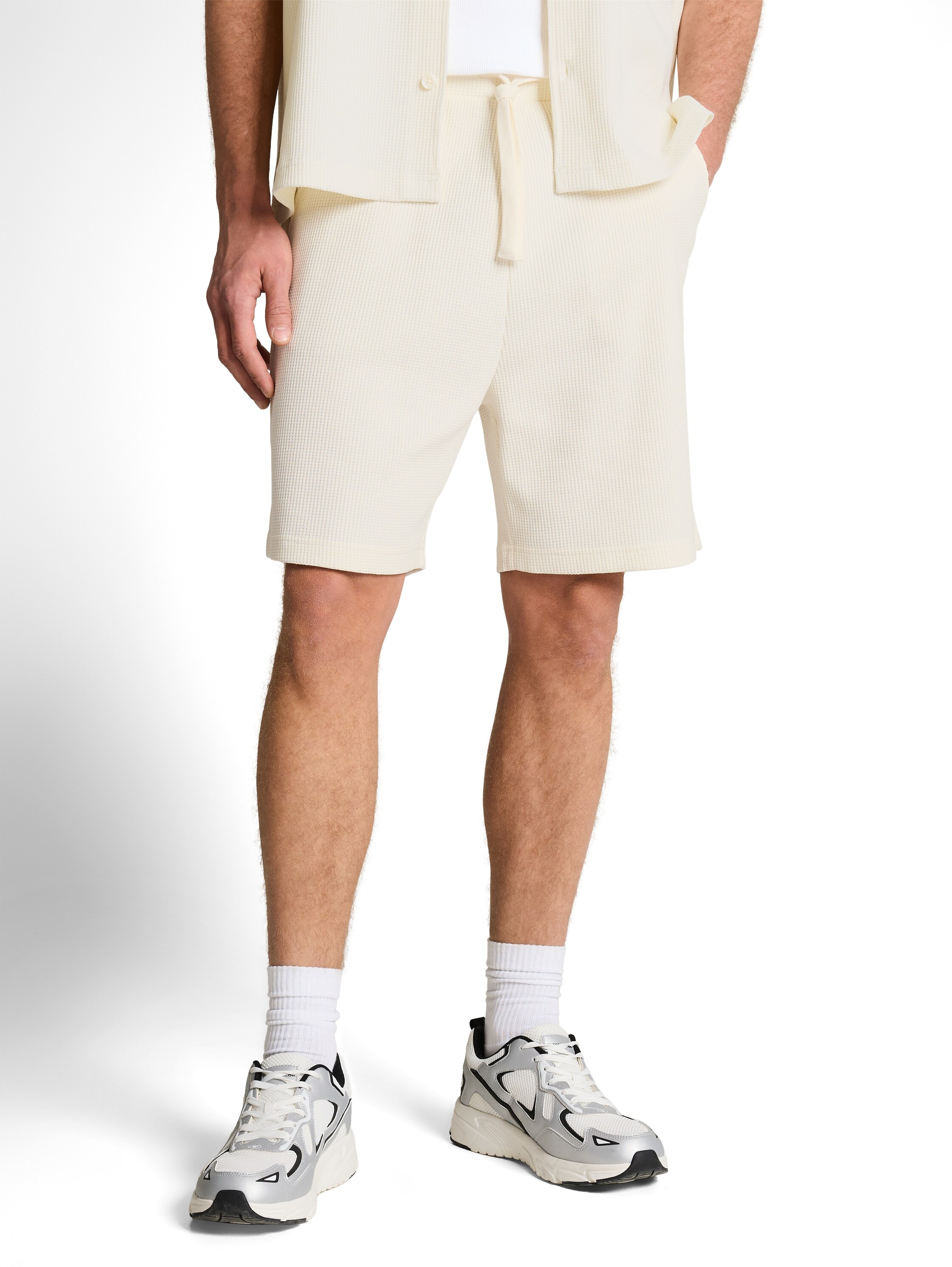 TOM TAILOR Denim Relaxshorts  in Struktur-Optik
