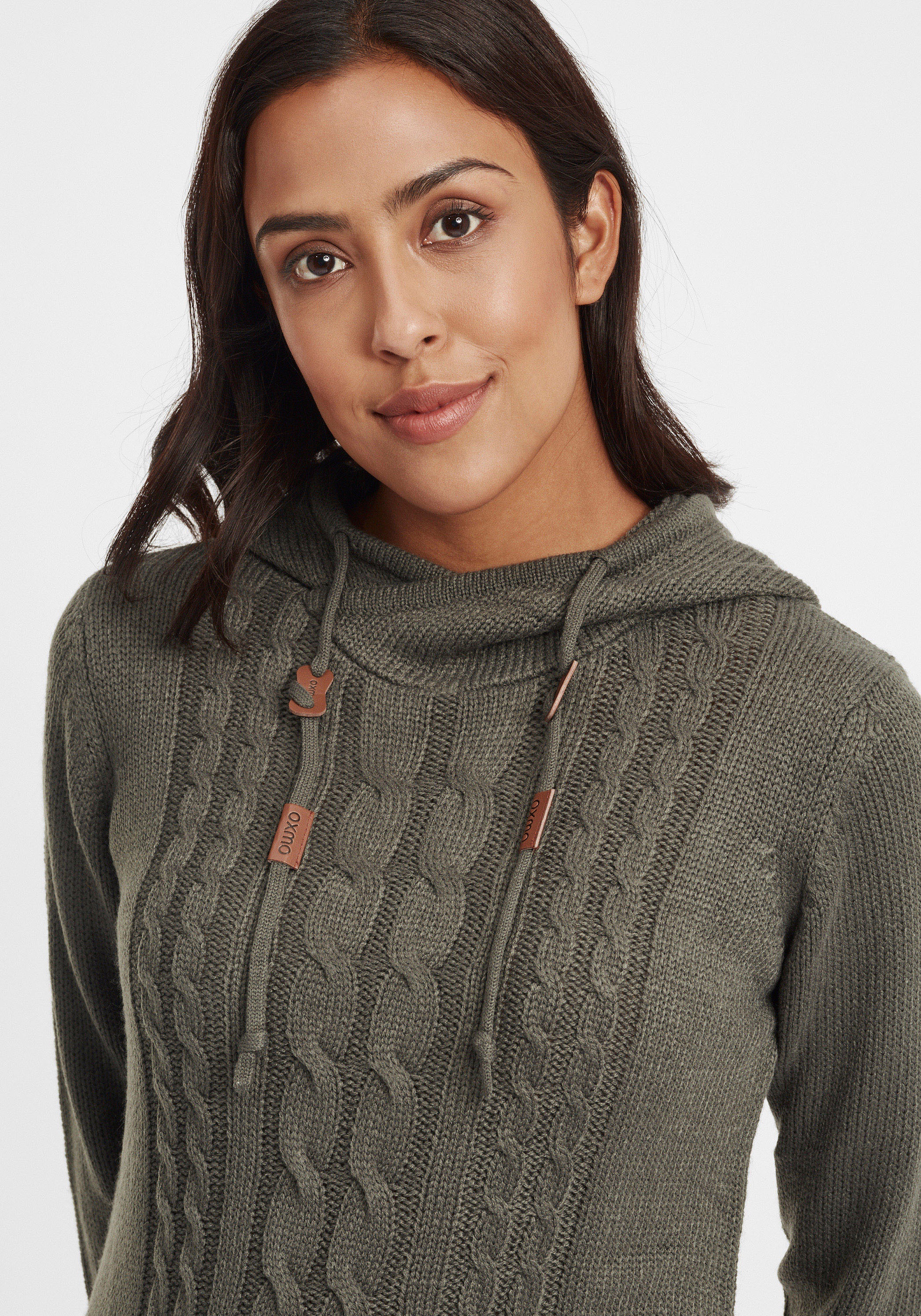 OXMO Strickjacke »Strickpullover OXCable«