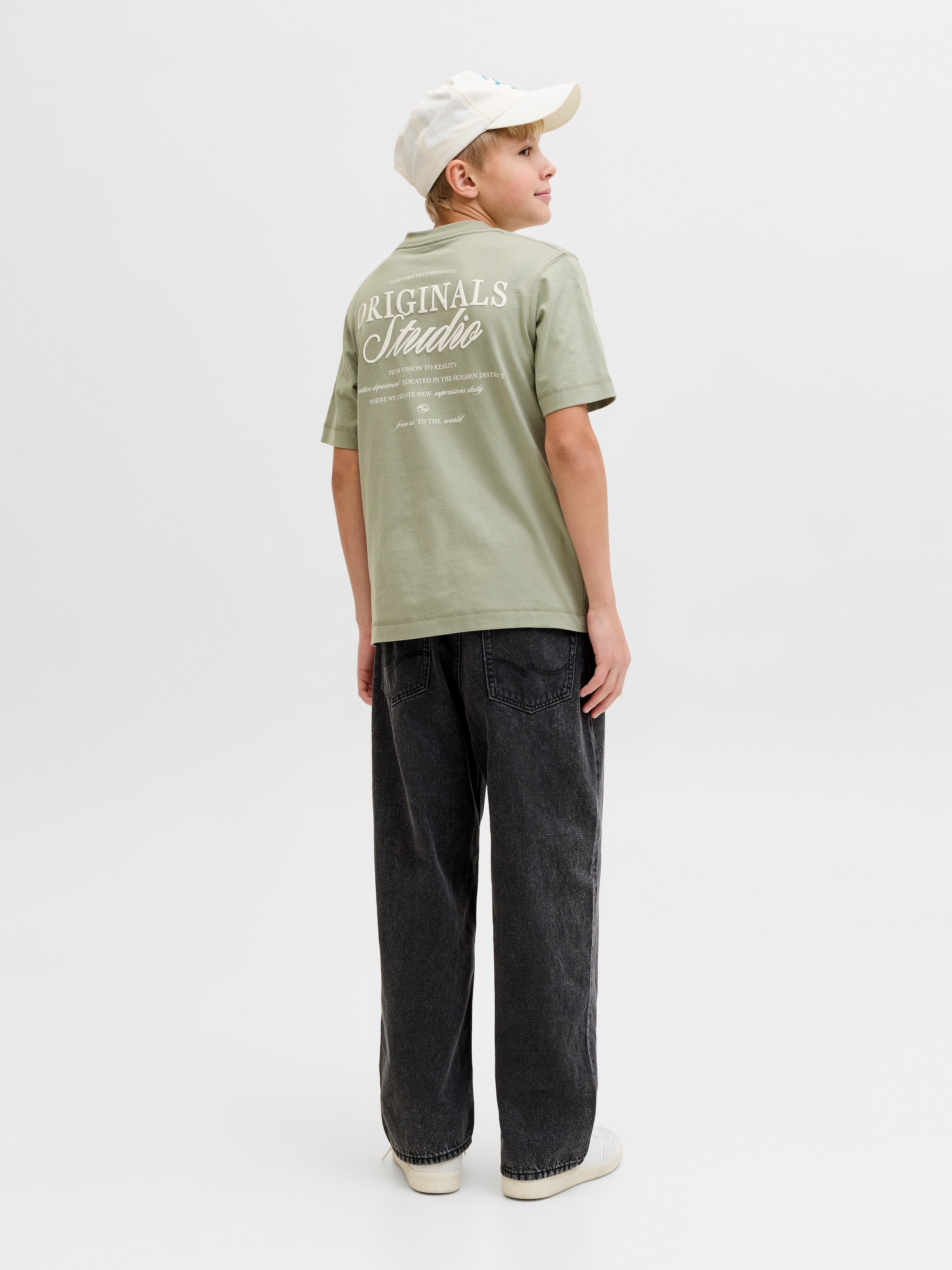 Jack & Jones Junior T-Shirt »JORNORREBRO TYPO TEE SS CREW NECK SN JNR«