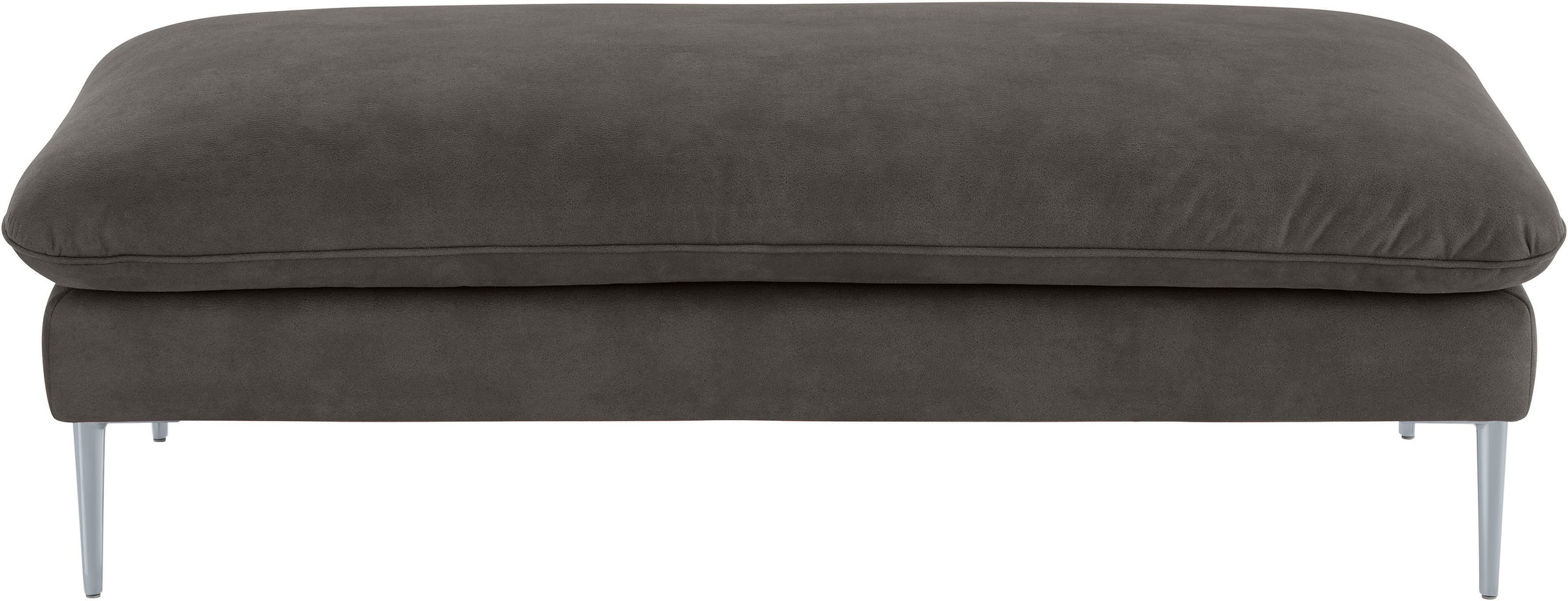 W.SCHILLIG Hocker »enjoy&MORE«, Füße silber matt, Breite 151 cm