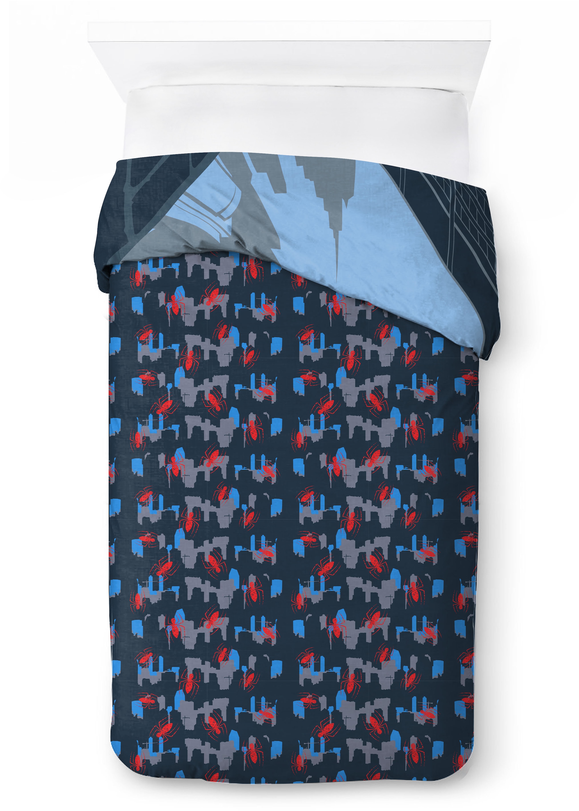 MARVEL Kinderbettwäsche »Marvel Spiderman Bettbezug-Set 135x200 cm + Kissenbezug 80x80 cm« 2 tlg. 100 % Baumwolle, maschinenwaschbar, wendbar