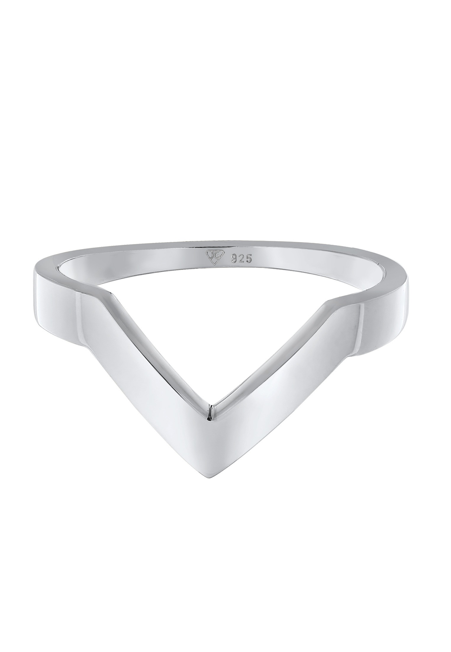 Elli Premium Silberring »Ring V-Form Basic 925 Silber«