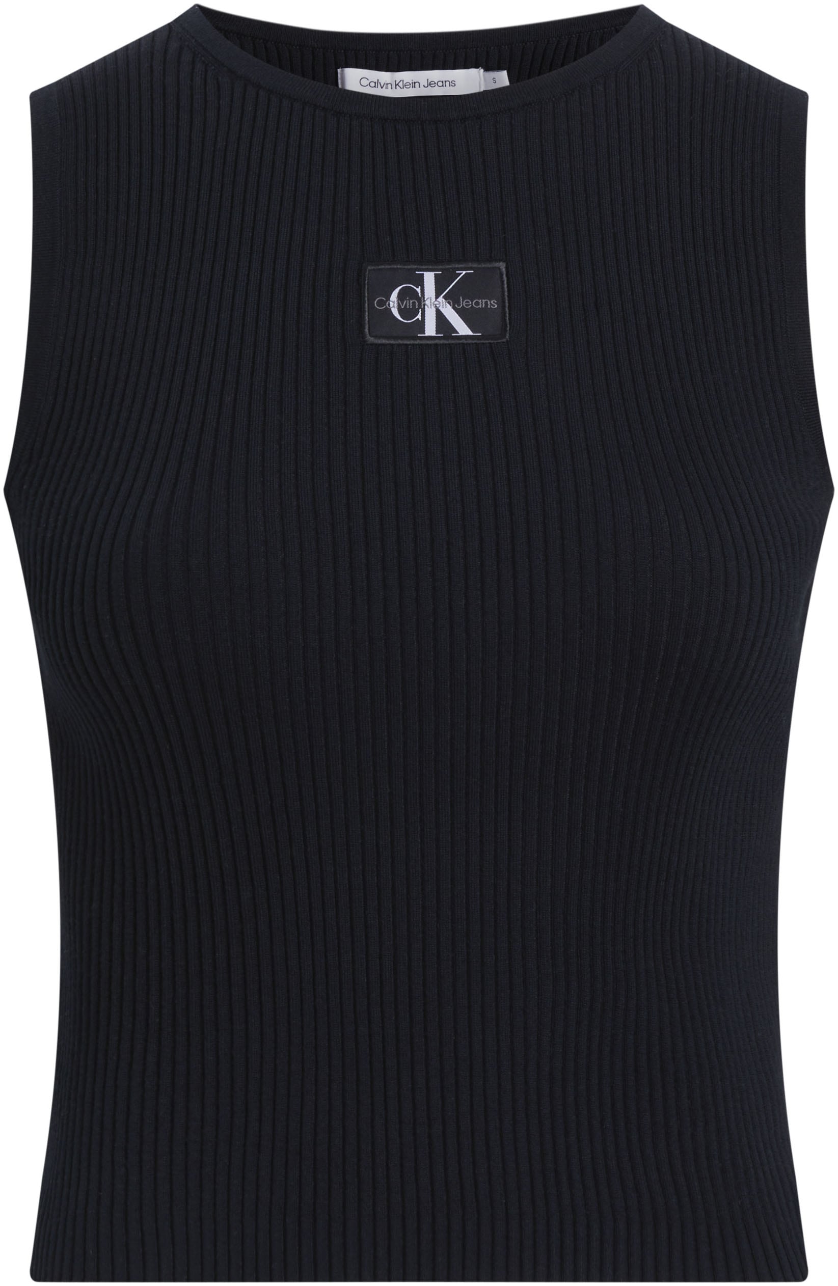 Calvin Klein Jeans Pullunder »WOVEN LABEL SWEATER TANK TOP«, mit Logopatch