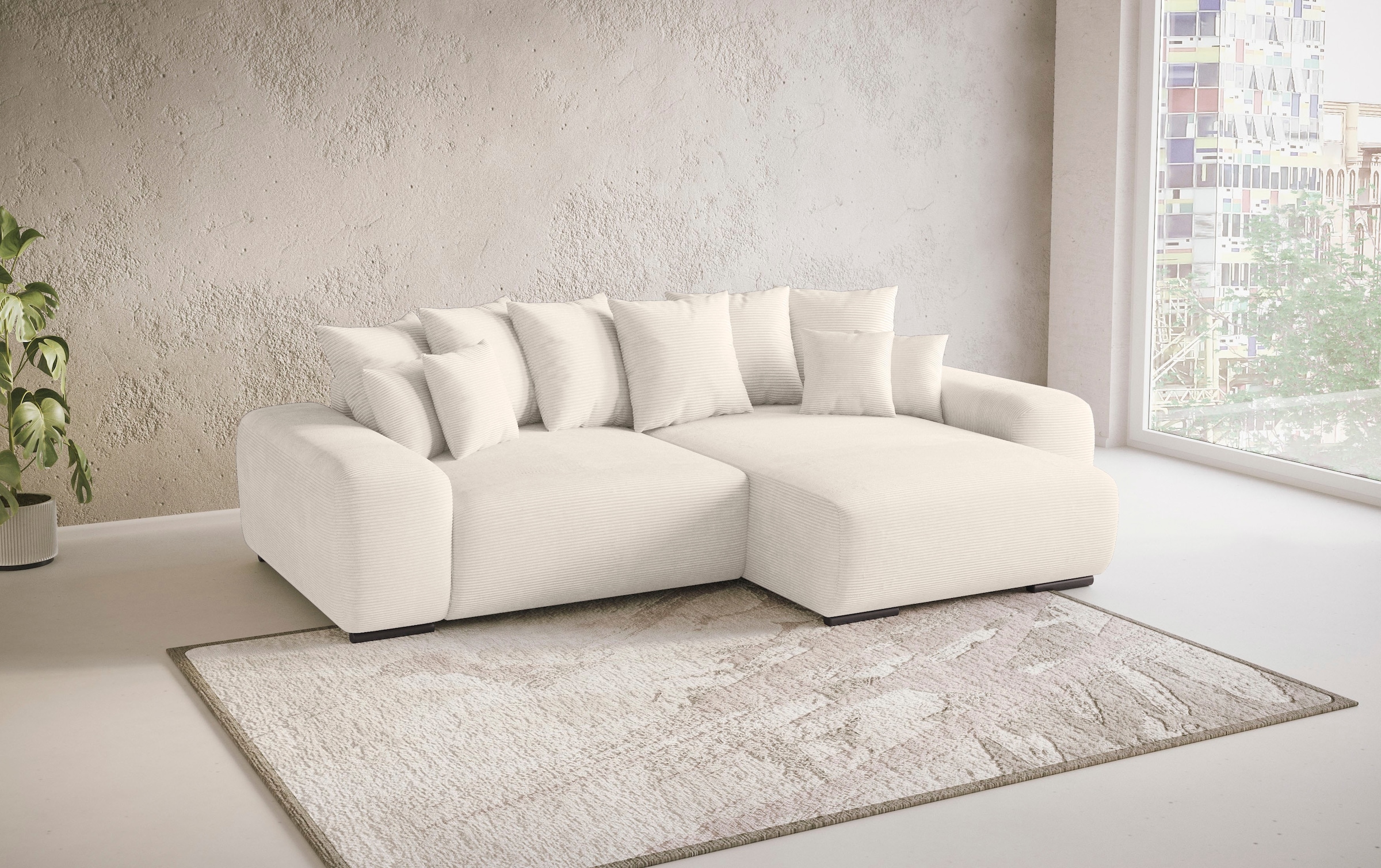 Mr. Couch Polsterecke »Sundance II«, Dauerschläfer mit EasyBett-Schlaffunktion, Bettkasten