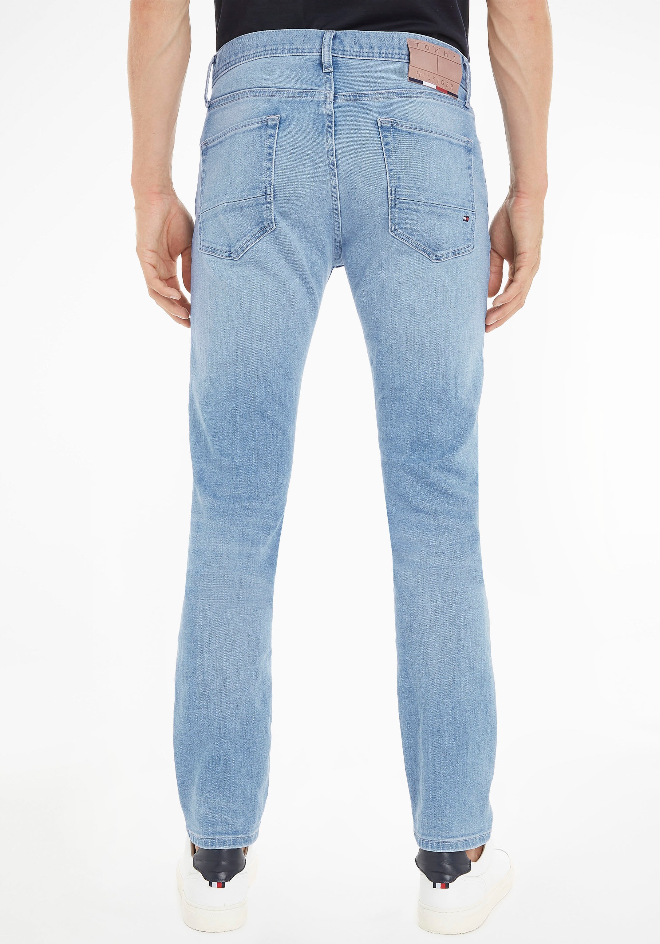Tommy Hilfiger Slim-fit-Jeans »SLIM BLEECKER PSTR«, (1 tlg.), mit Tommy  Hilfiger Kontrastdetails bestellen bei OTTO