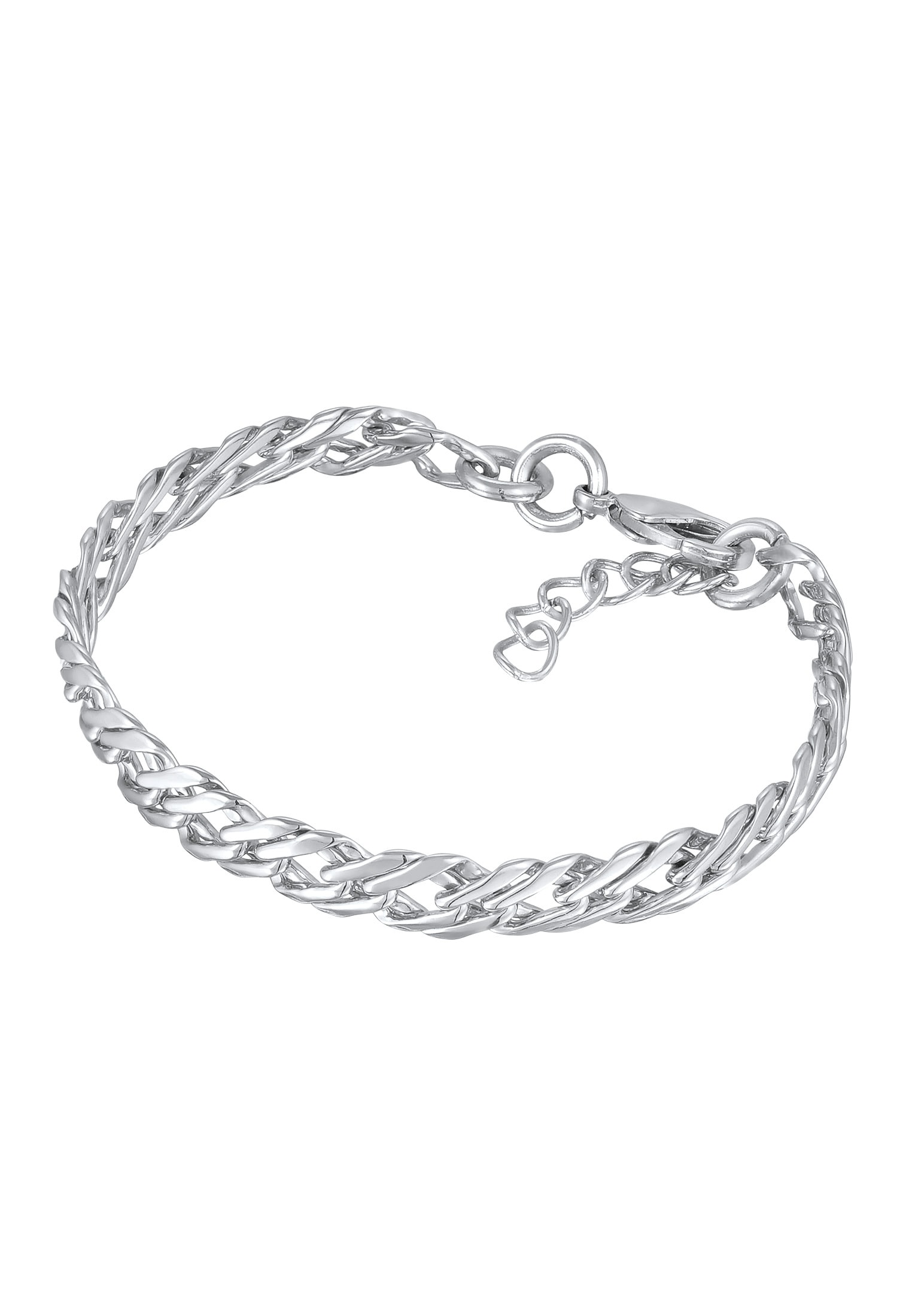 Elli Armkette »Armband Panzerkette Gliederarmband goldfarben für Damen«